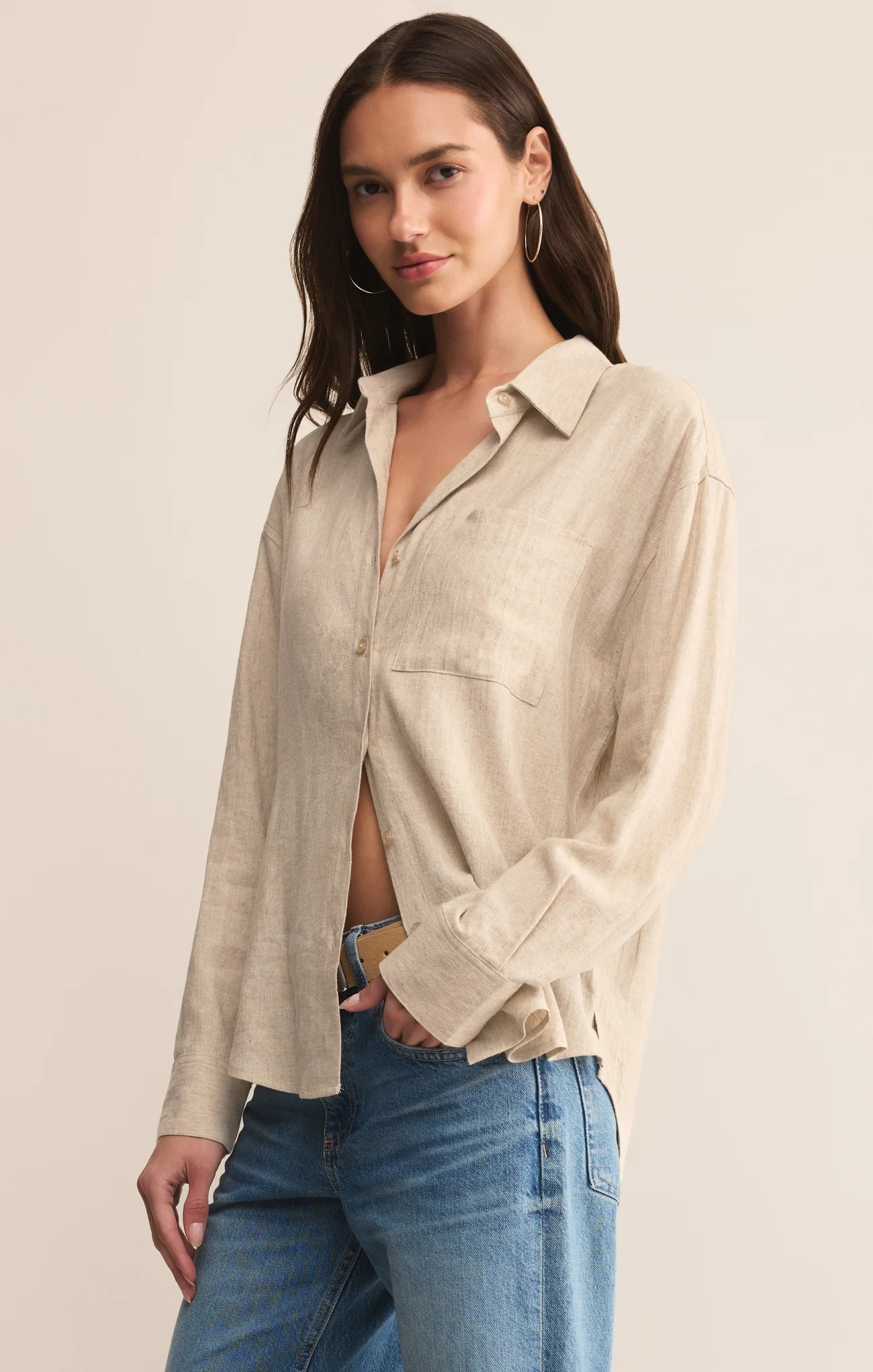 Alfie Linen Button Up - Image 11