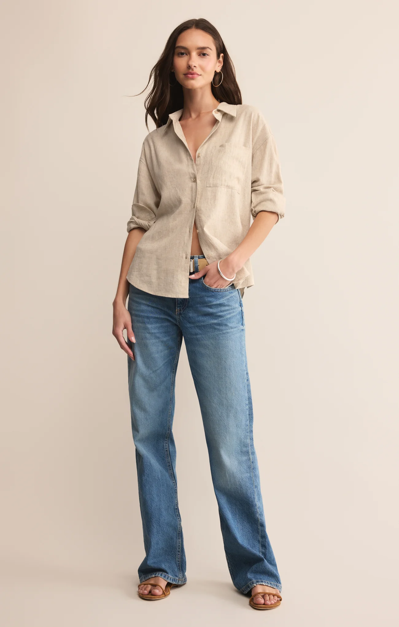 Alfie Linen Button Up - Image 12