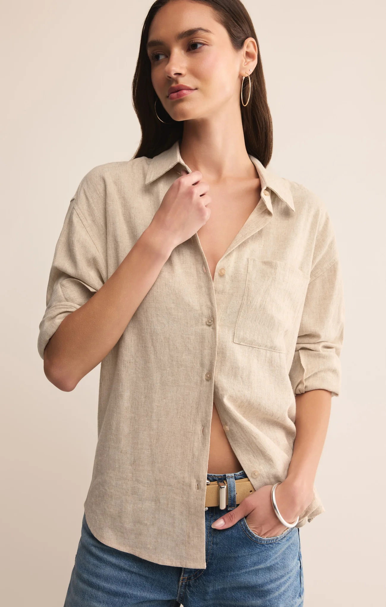 Alfie Linen Button Up - Image 13