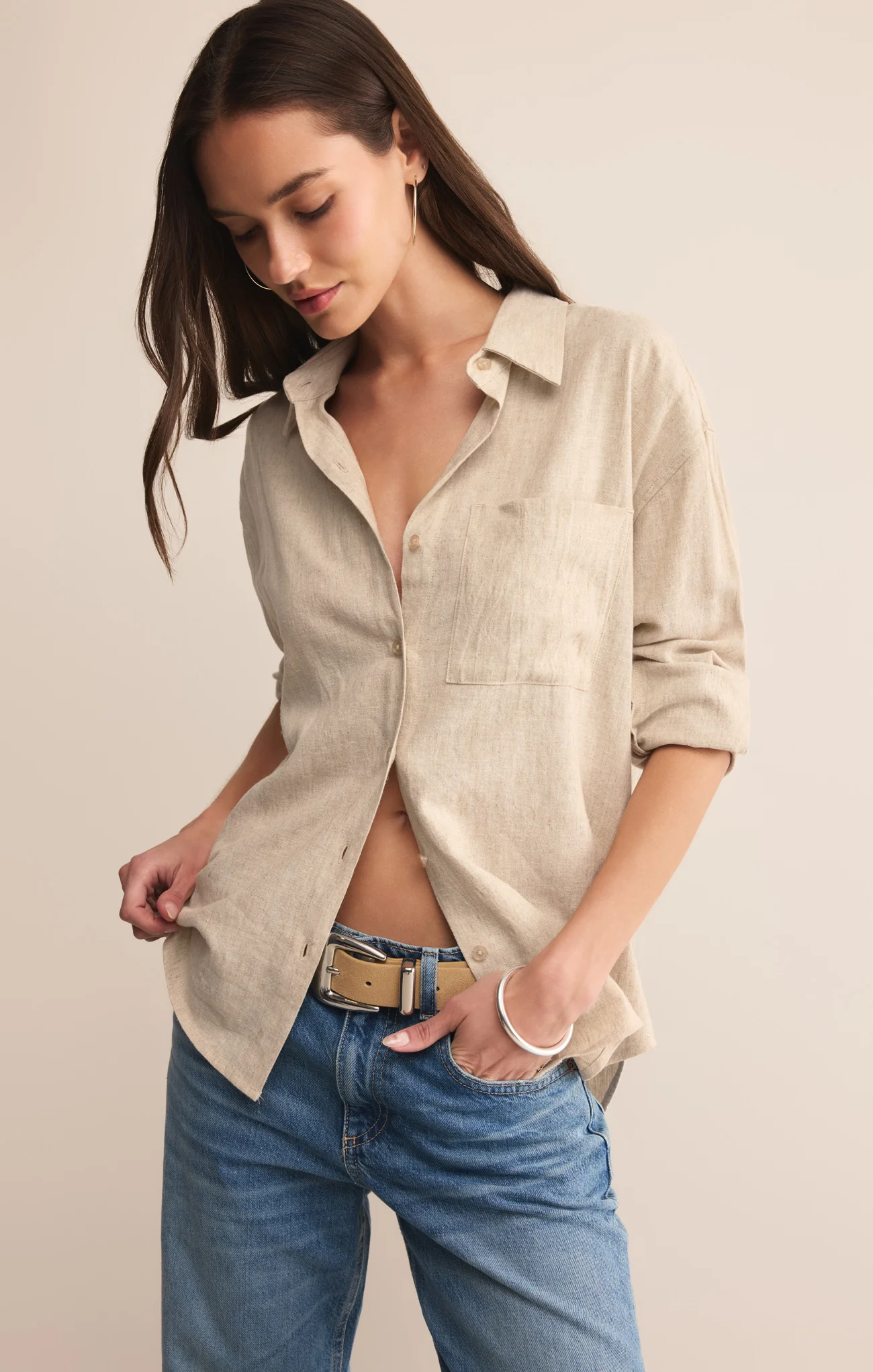 Alfie Linen Button Up - Image 14