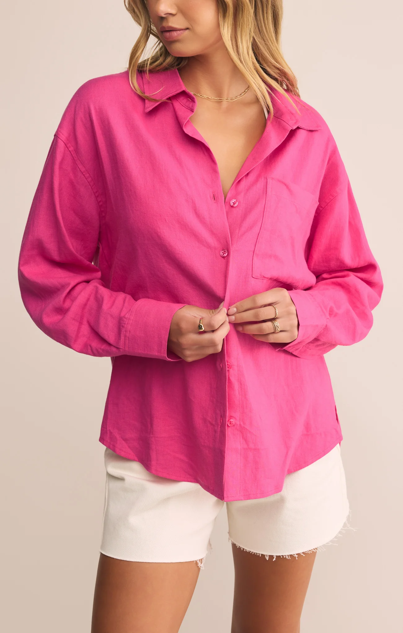 Alfie Linen Button Up - Image 20