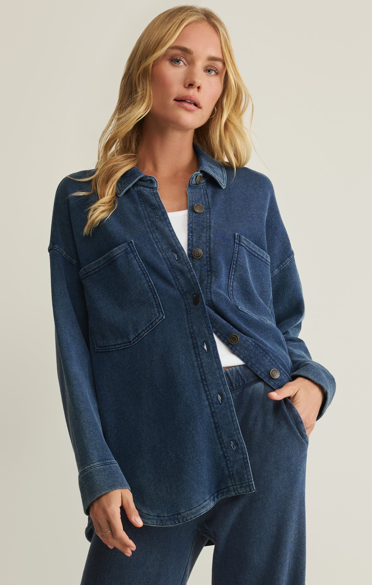 All Day Knit Denim Jacket - Image 14