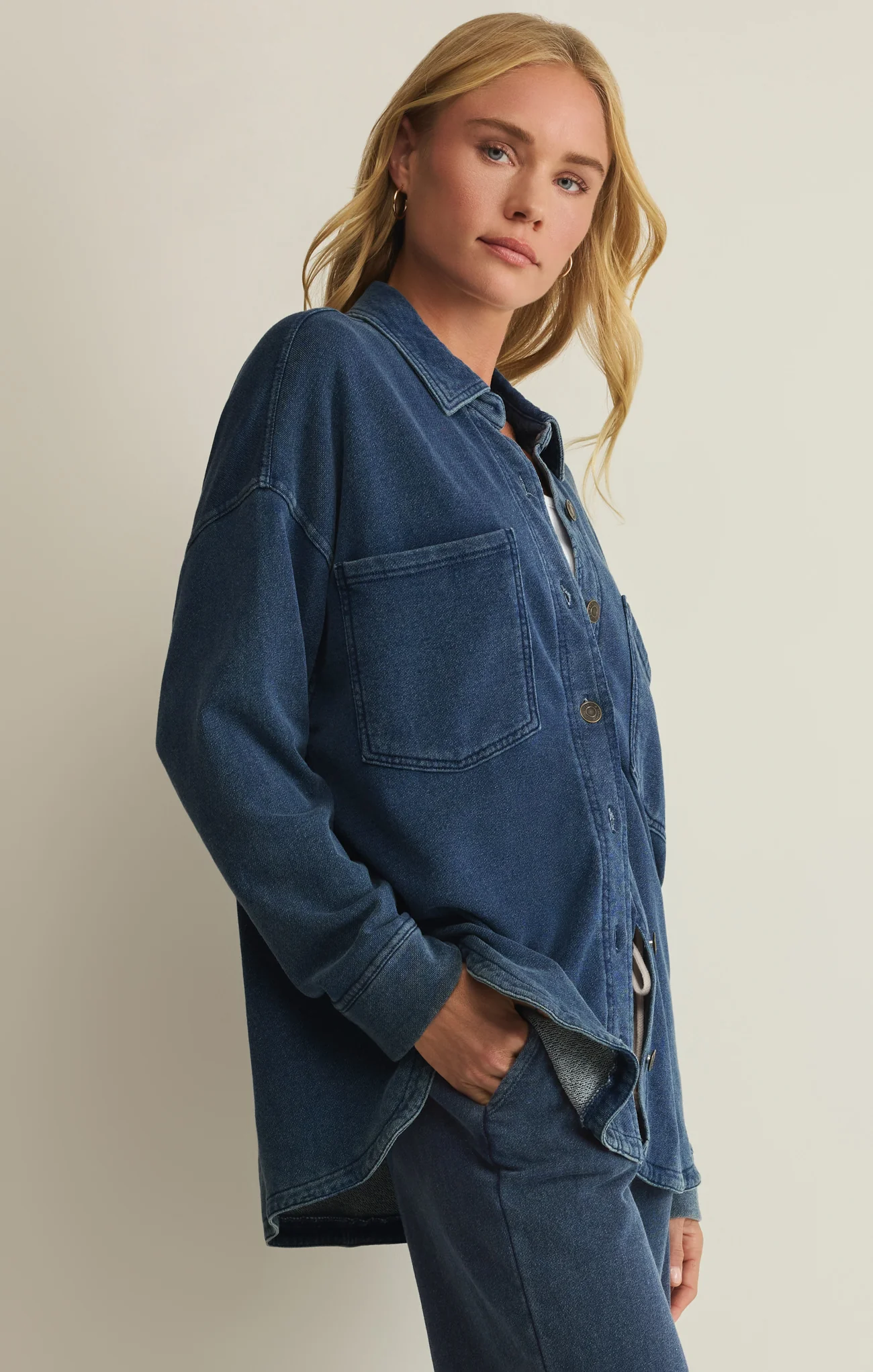 All Day Knit Denim Jacket - Image 16