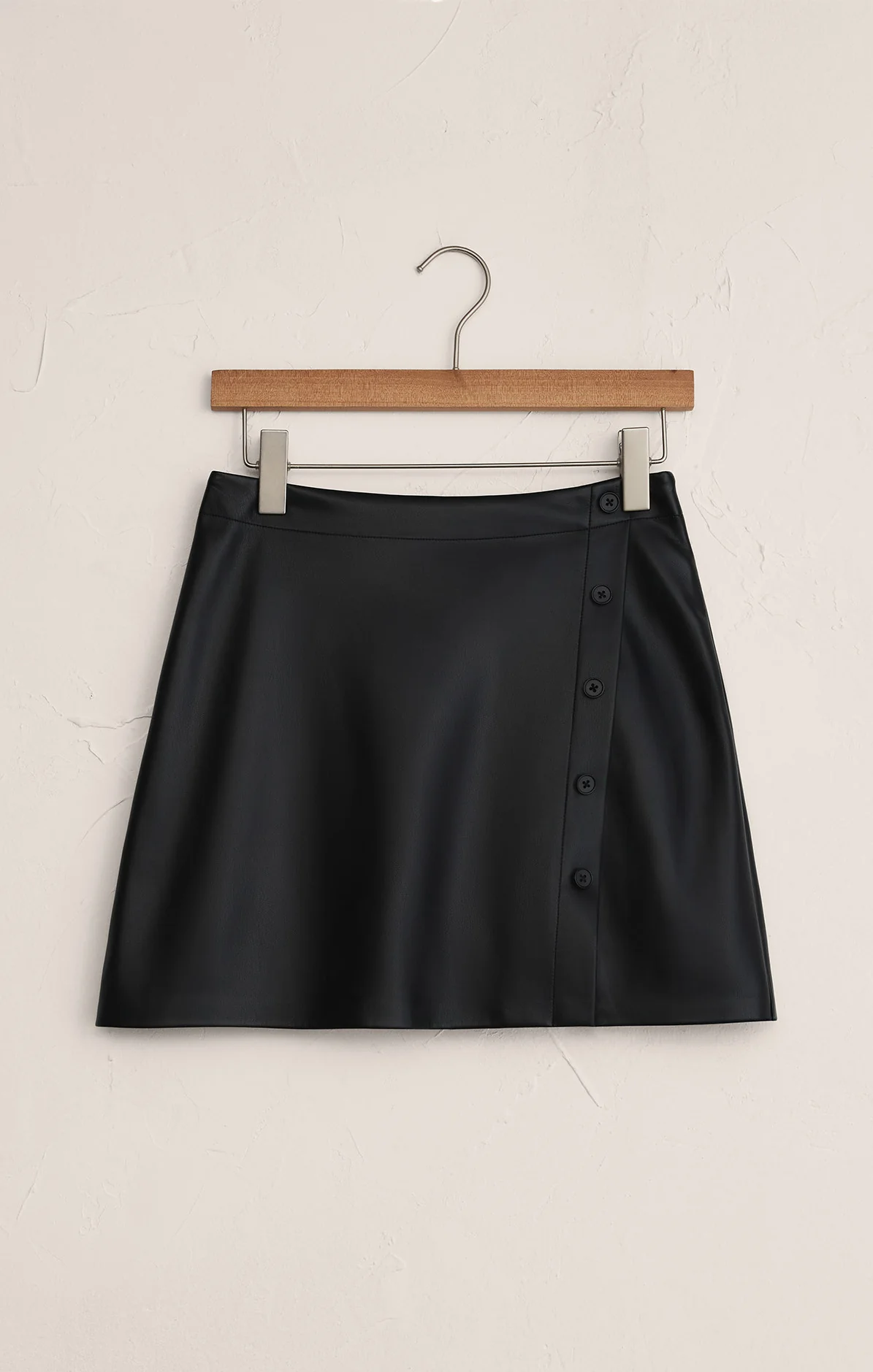 Allegra Faux Leather Mini Skirt - Image 6