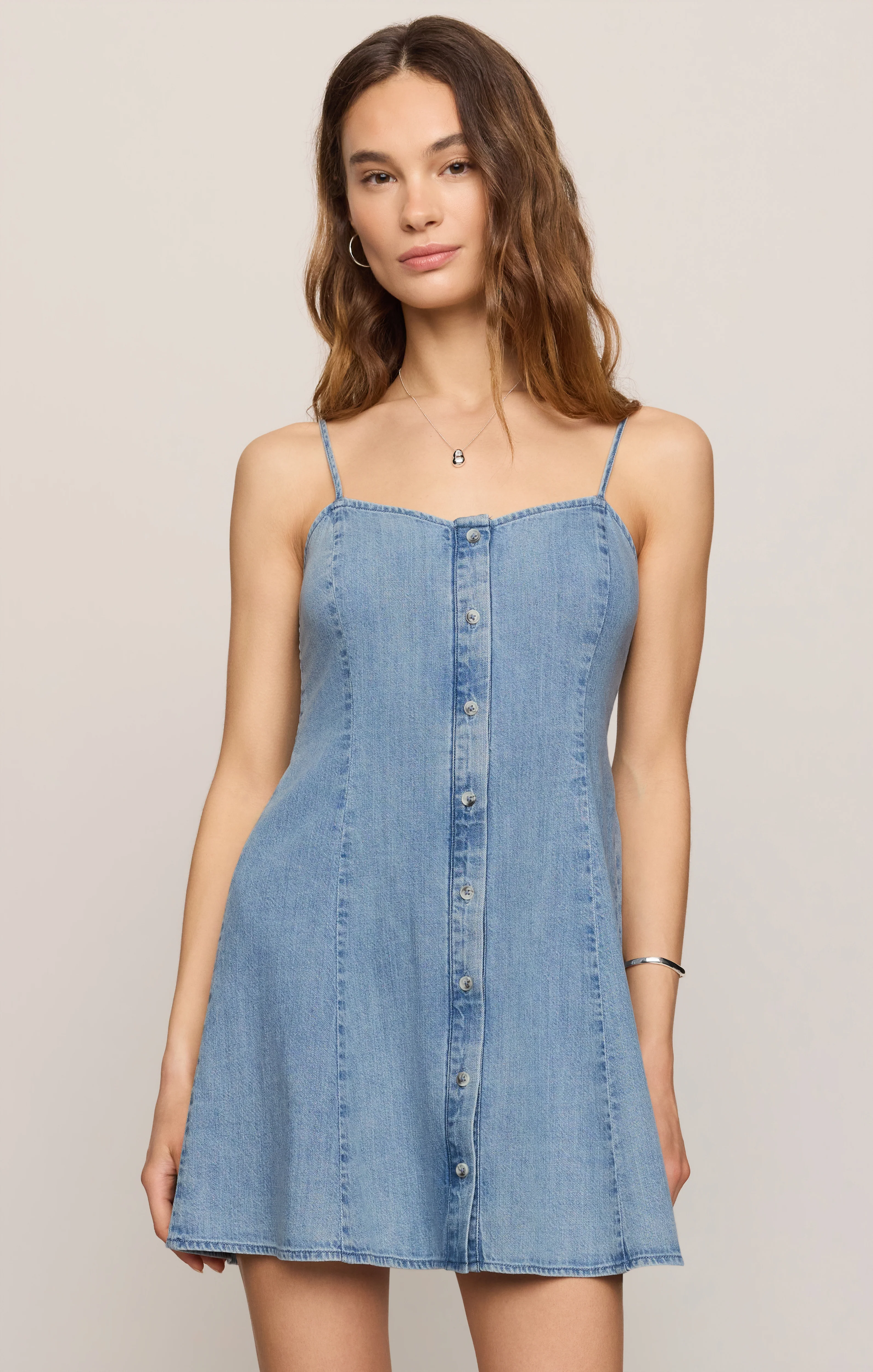 Angel Eyes Denim Mini Dress - Image 16