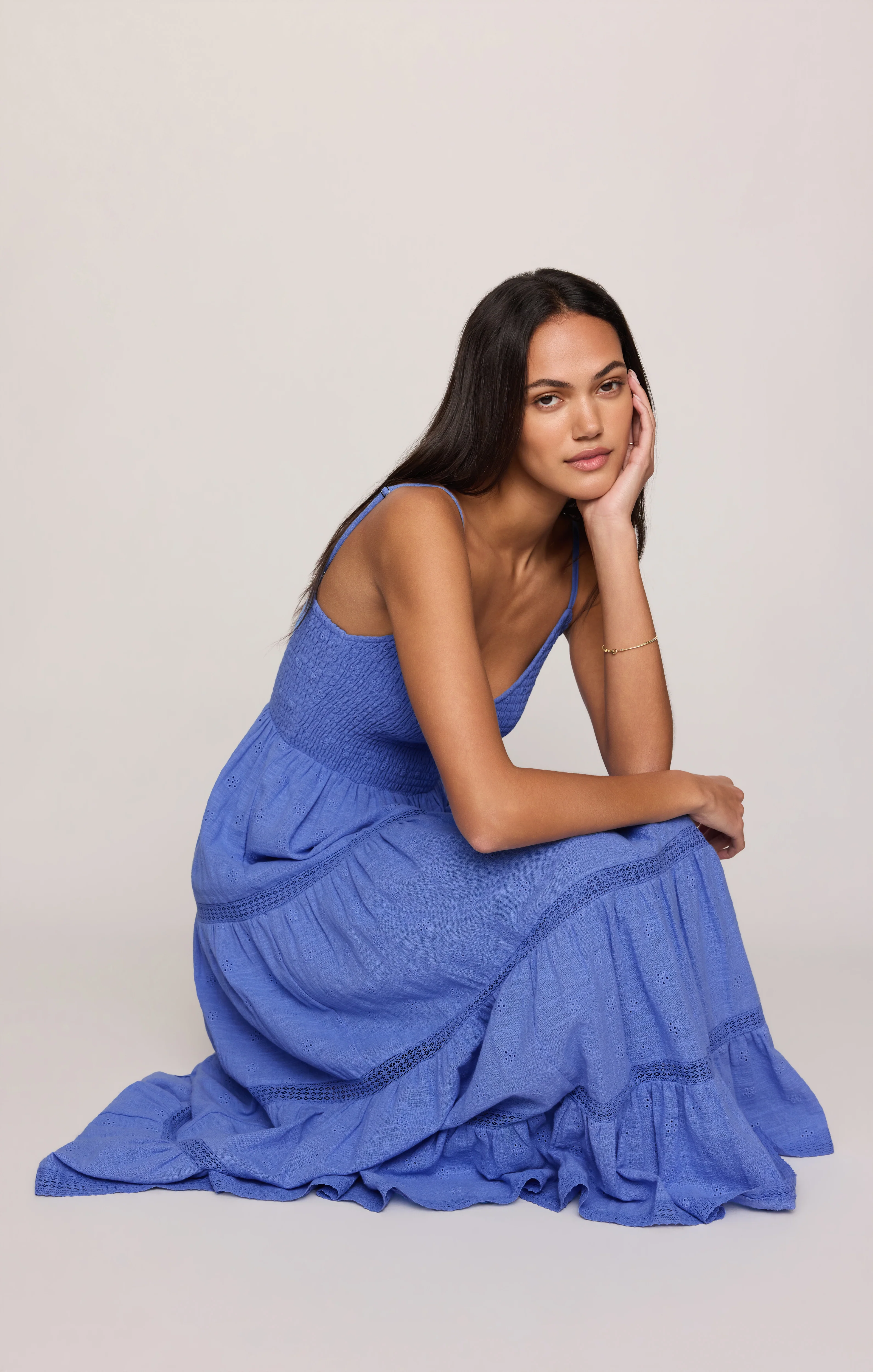 Behati Eyelet Midi Dress - Image 17