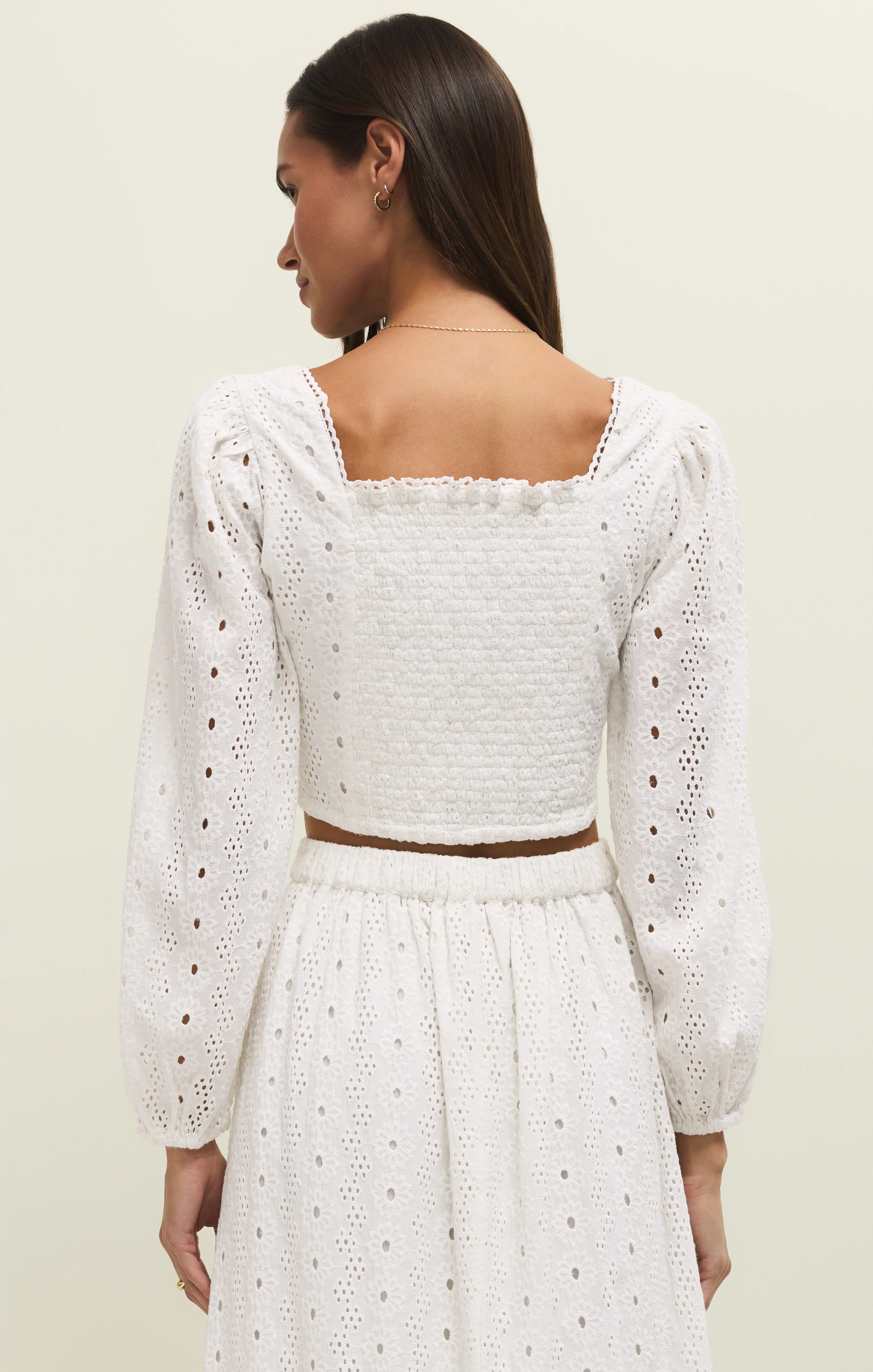 Bria Cotton Eyelet Top - Image 2