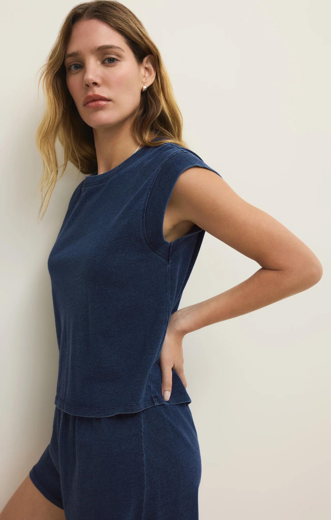 Camino Cotton Jersey Denim Tee - Image 3
