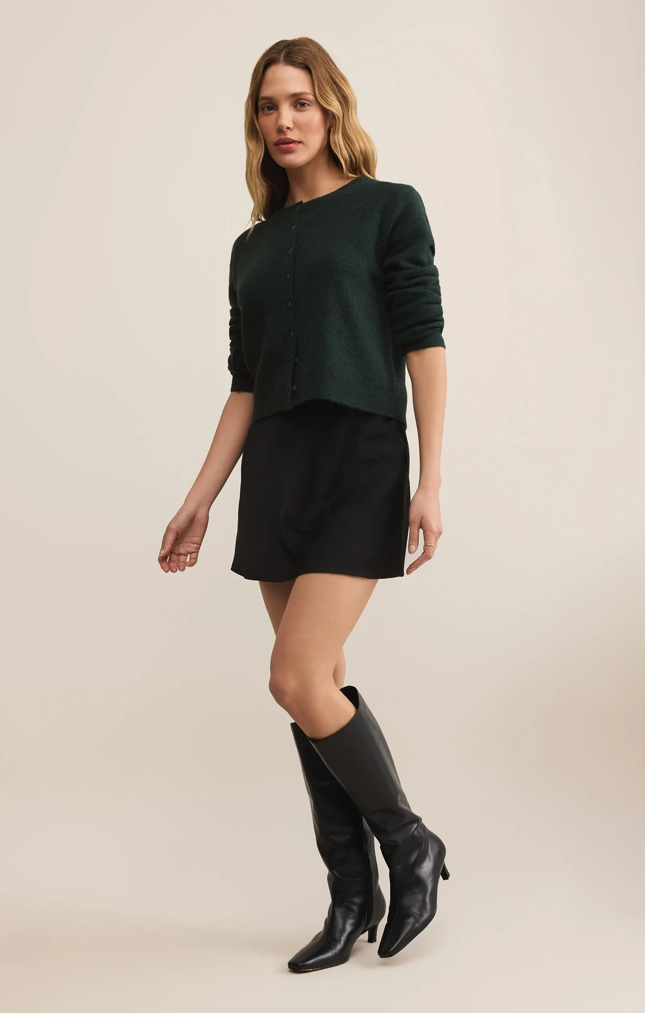 Chablis Satin Mini Skirt - Image 19