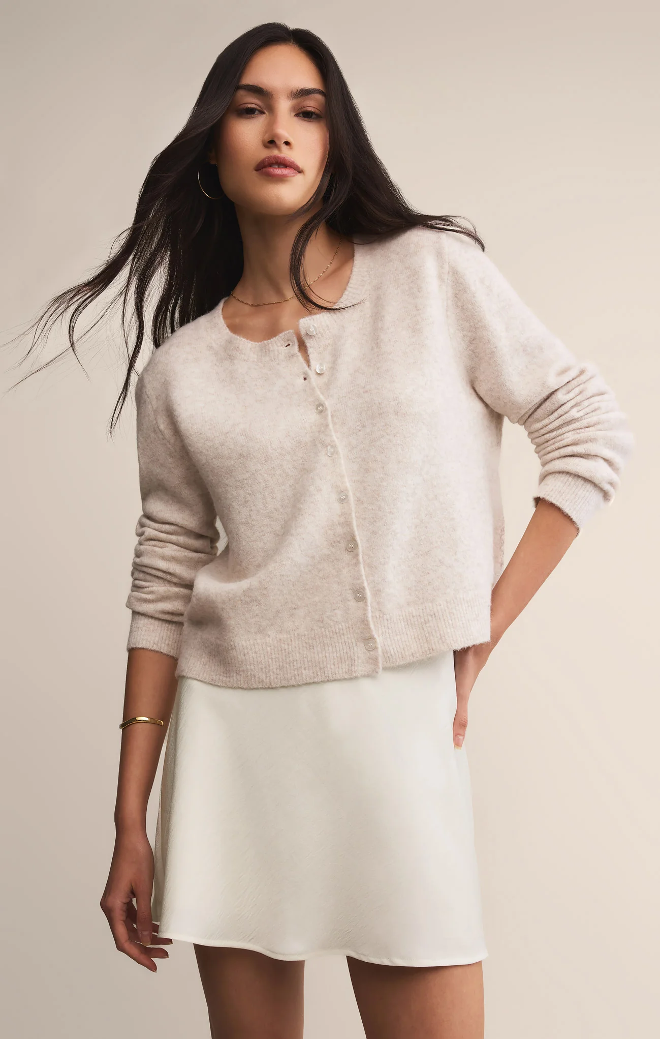 Chablis Satin Mini Skirt - Image 20