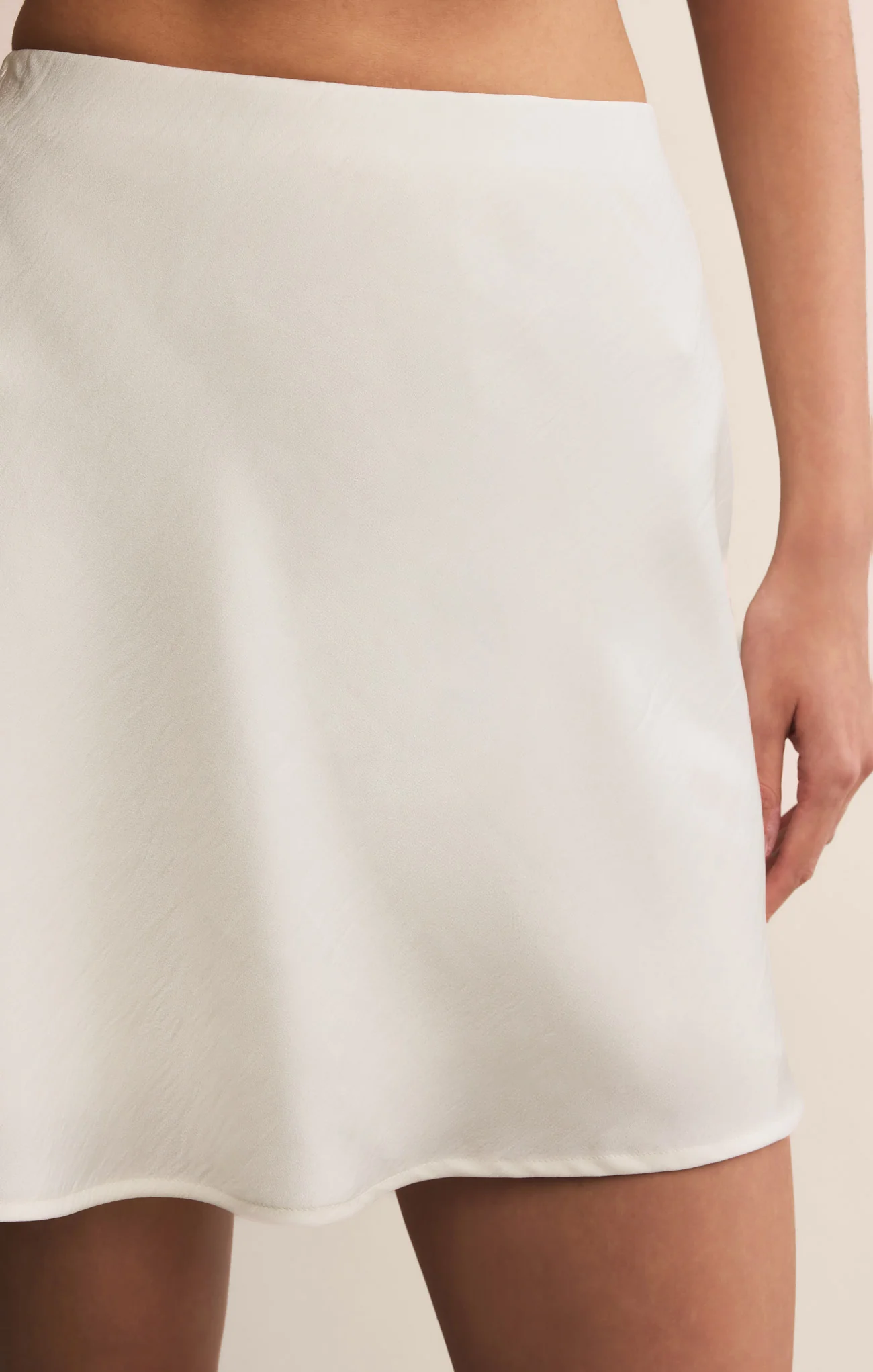 Chablis Satin Mini Skirt - Image 27