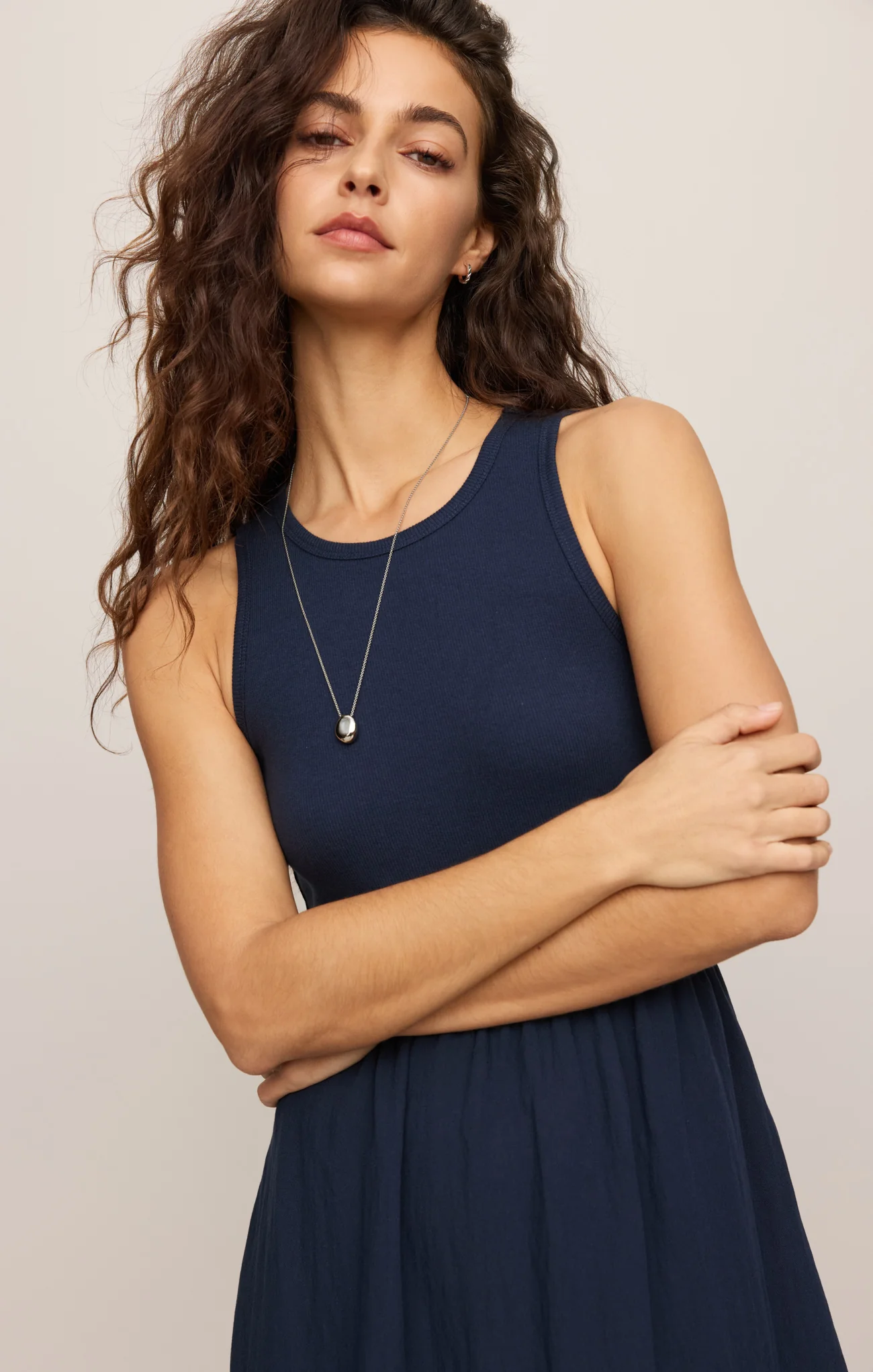 Charlotte Rib Midi Dress - Image 7