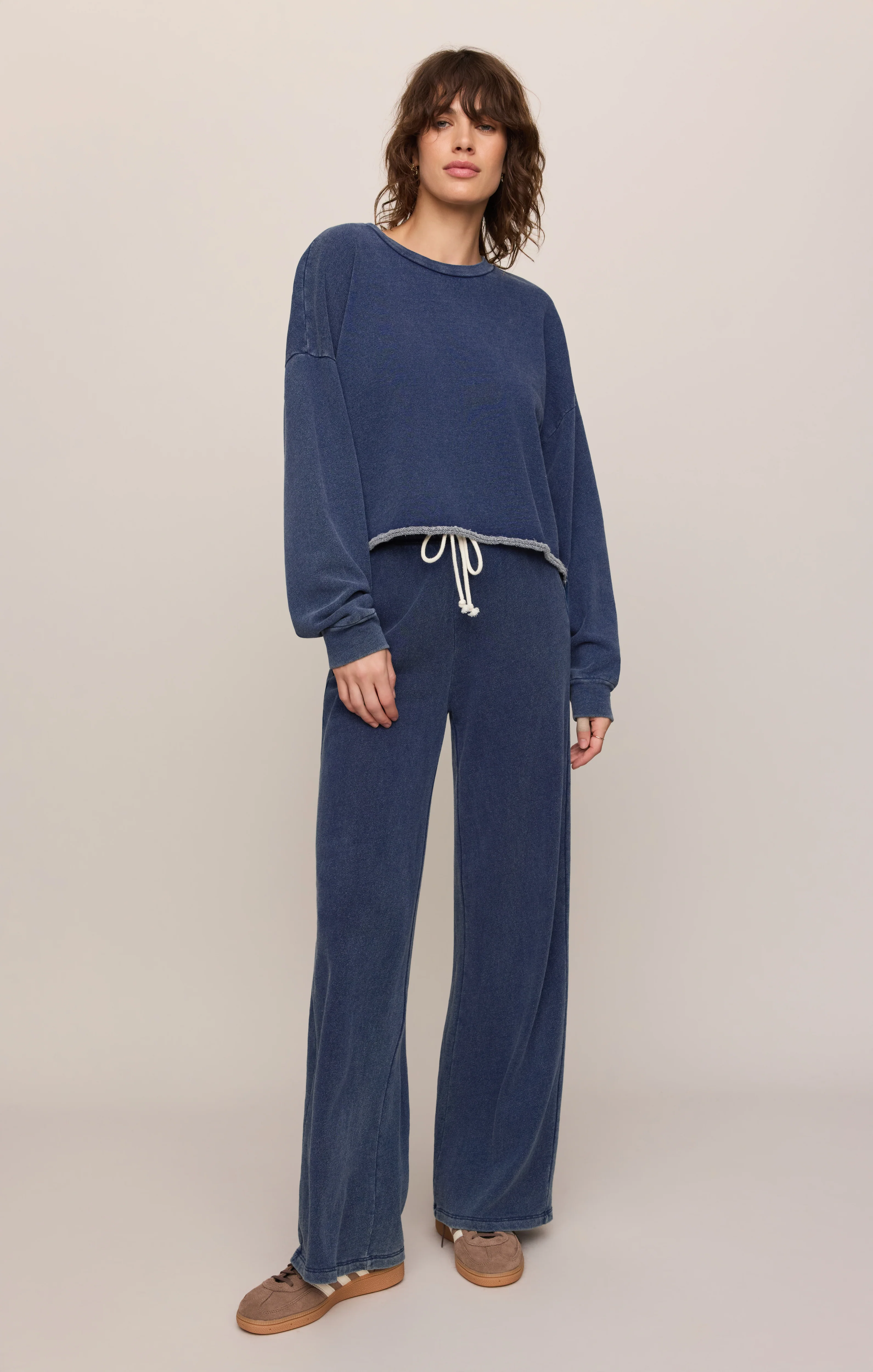 Circuit Knit Denim Sweatshirt - Image 4