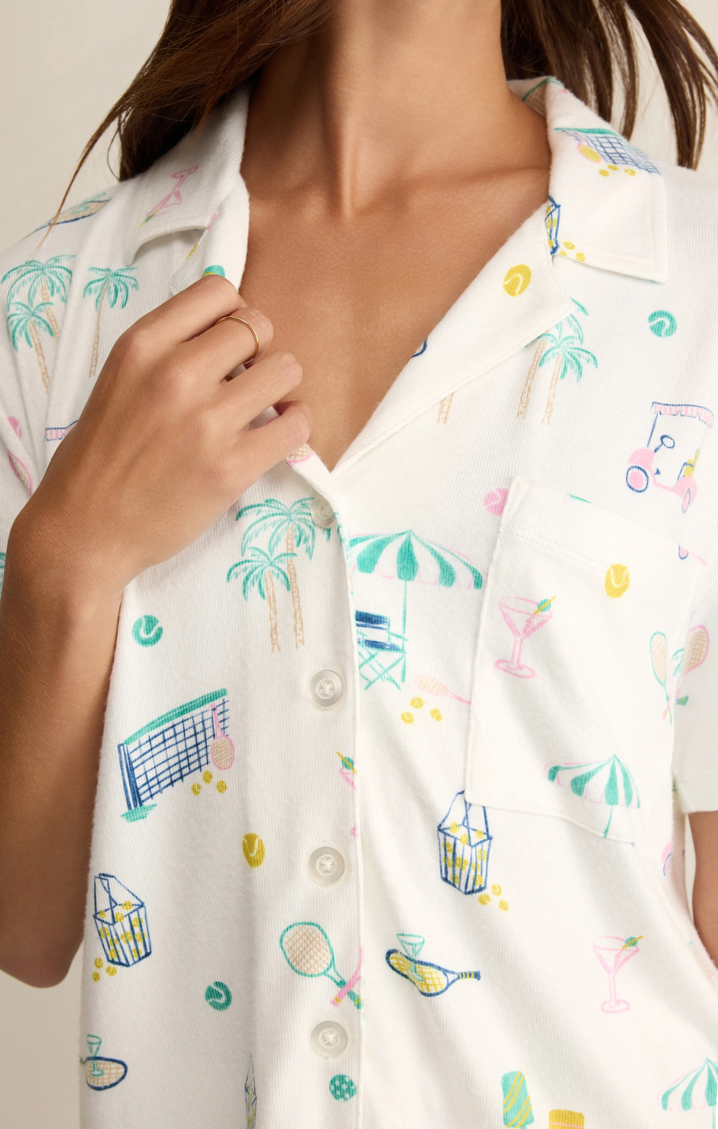 Court Sports PJ Top - Image 8