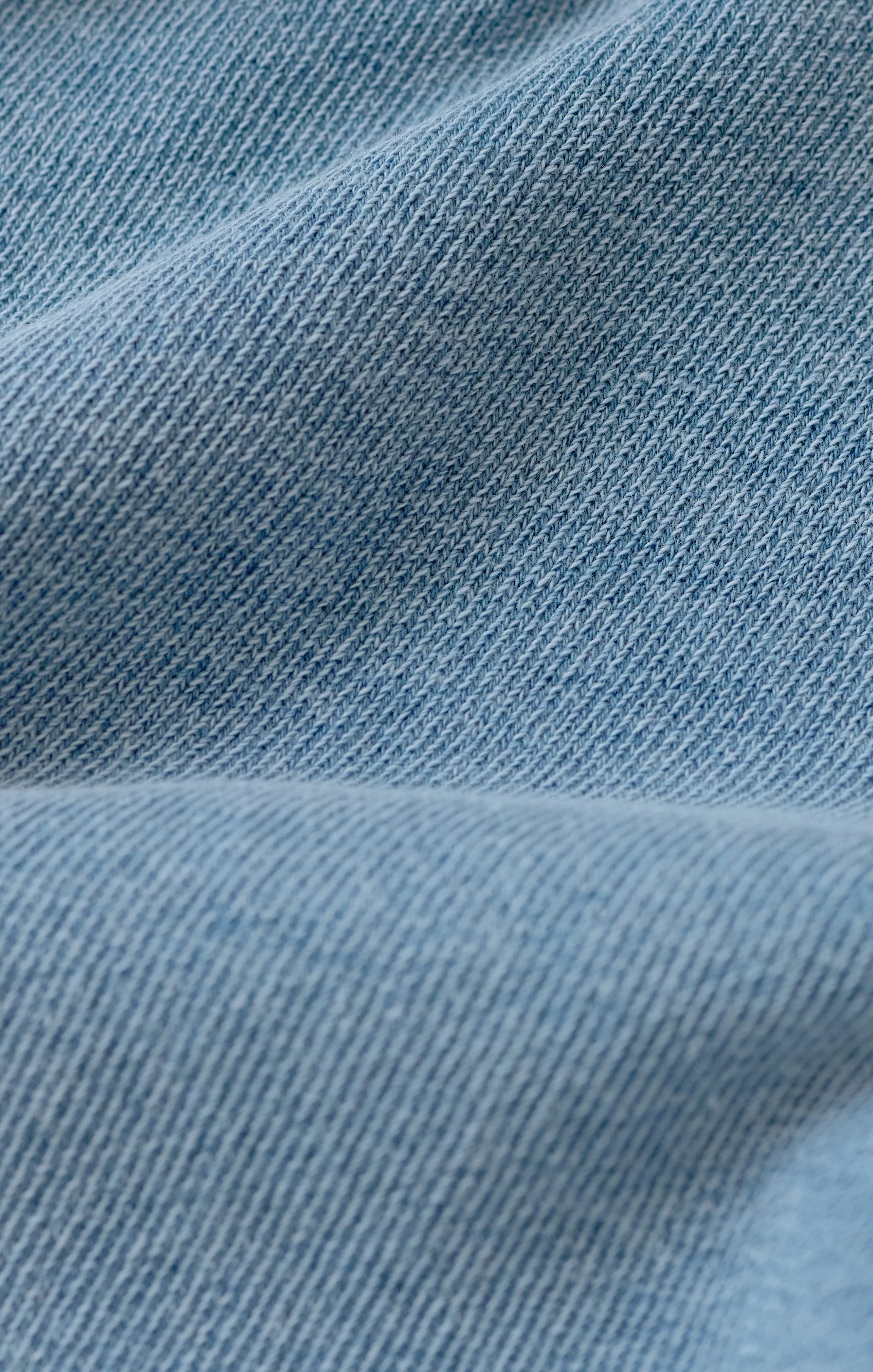 Curran Knit Denim Cropped Sweatshirt - Image 5