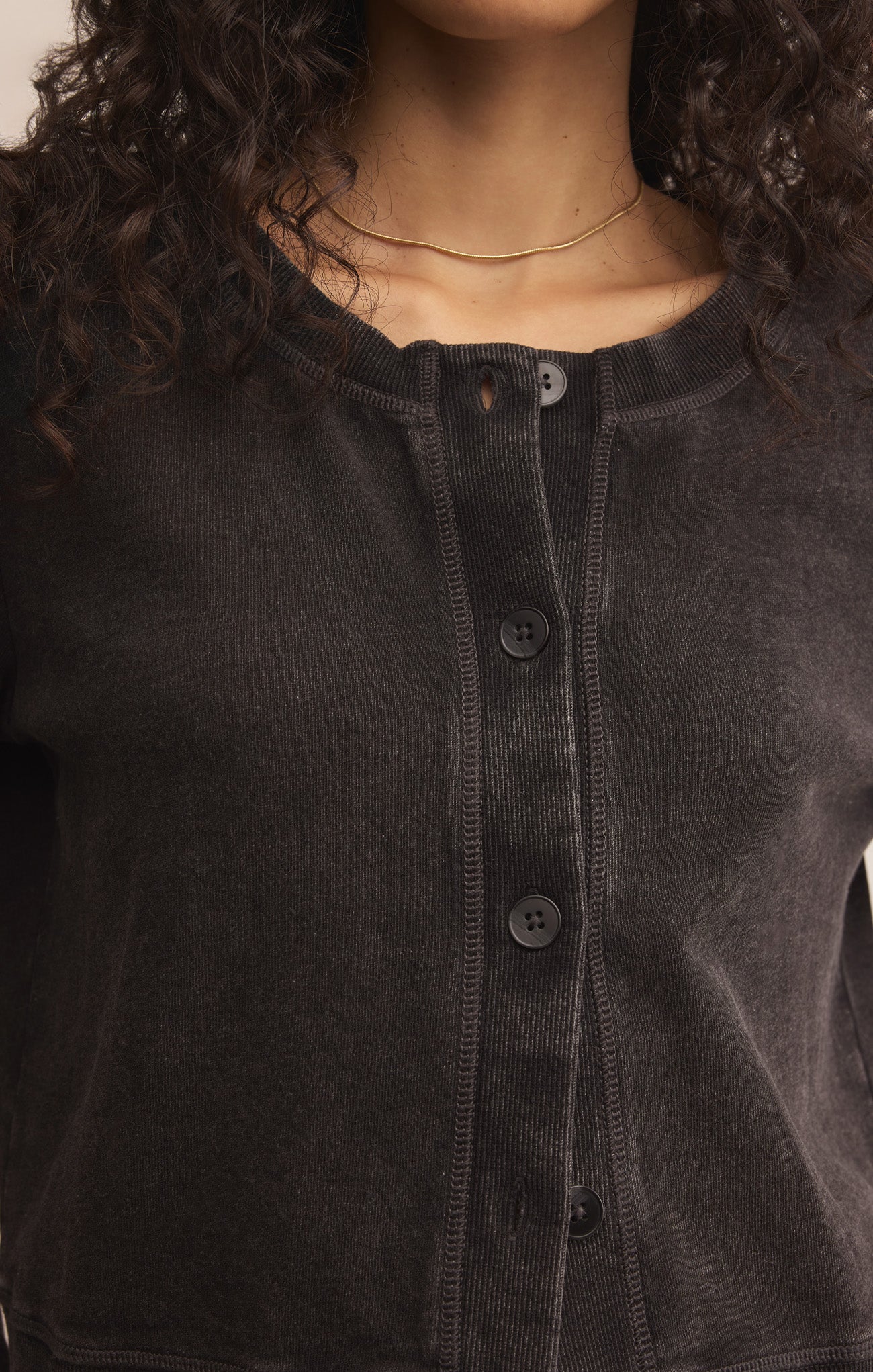 Daily Knit Denim Cardigan - Image 50