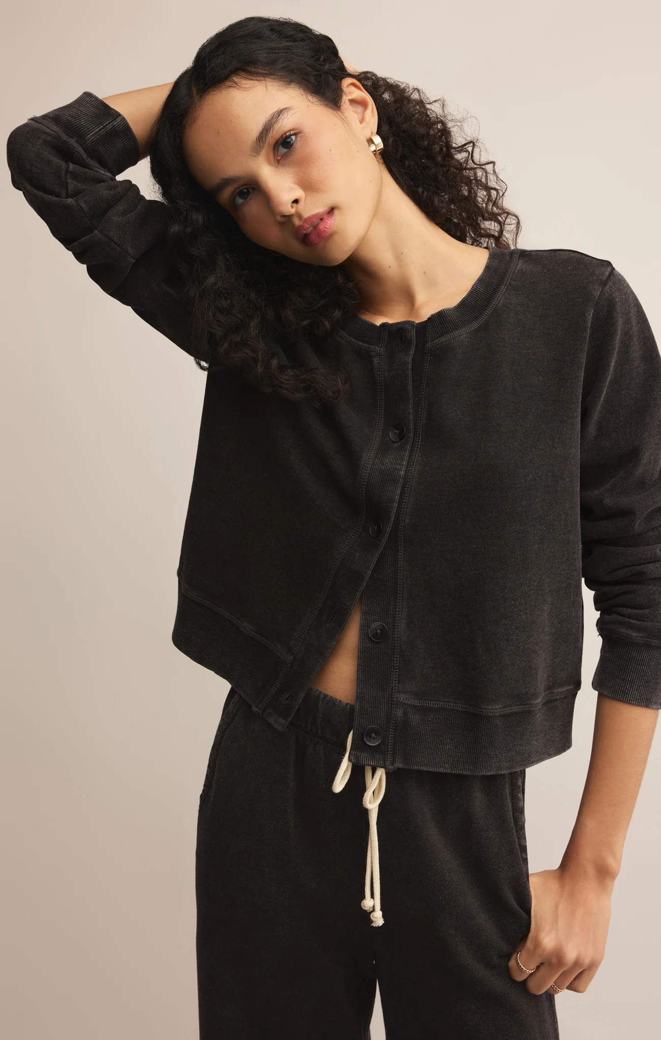 Daily Knit Denim Cardigan - Image 51