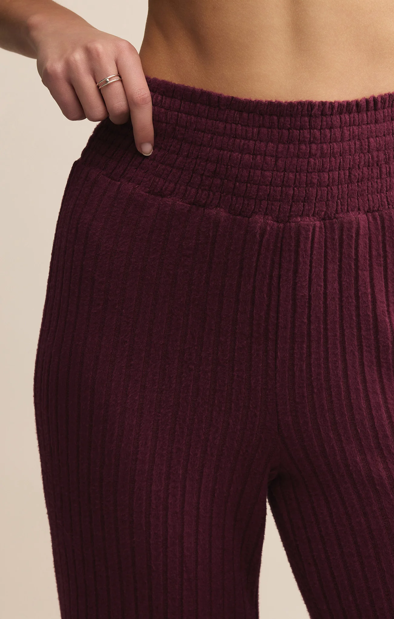 Dawn Smocked Silky Rib Pant - Image 104