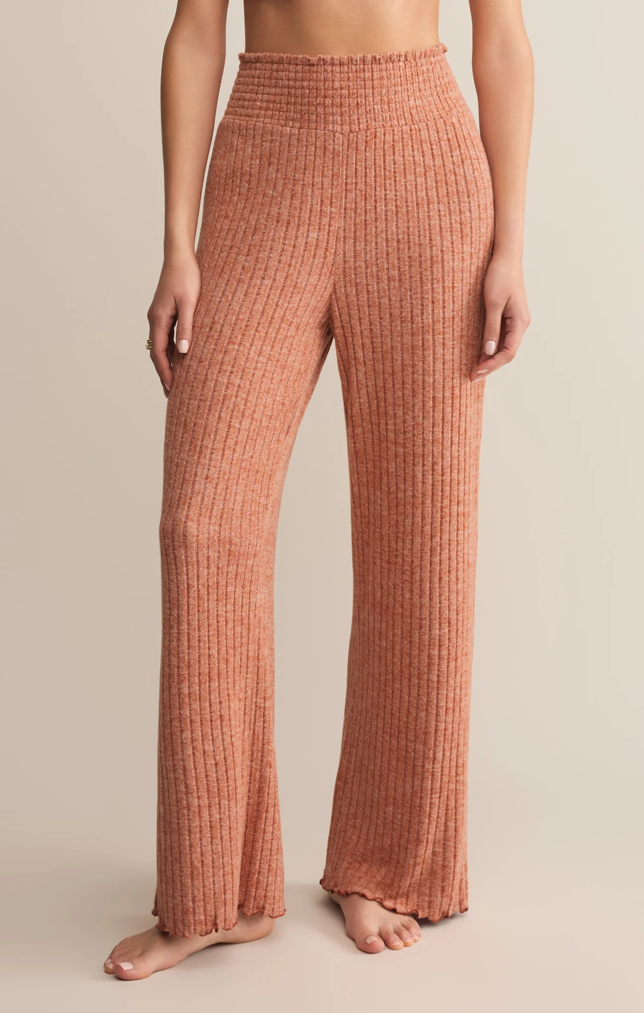 Dawn Smocked Silky Rib Pant - Image 107