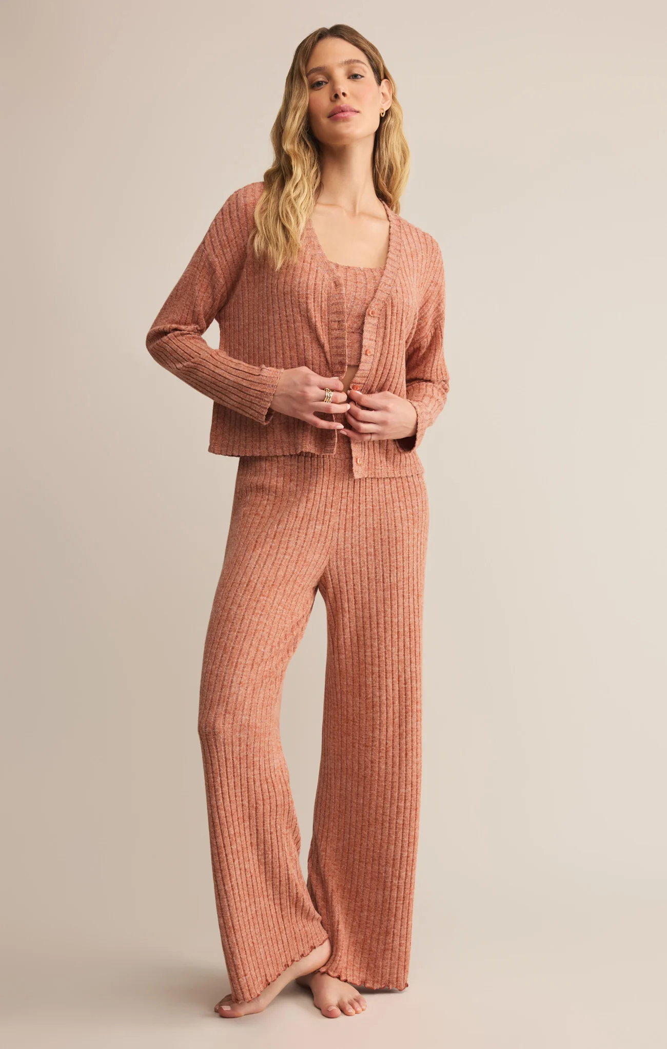 Dawn Smocked Silky Rib Pant - Image 112