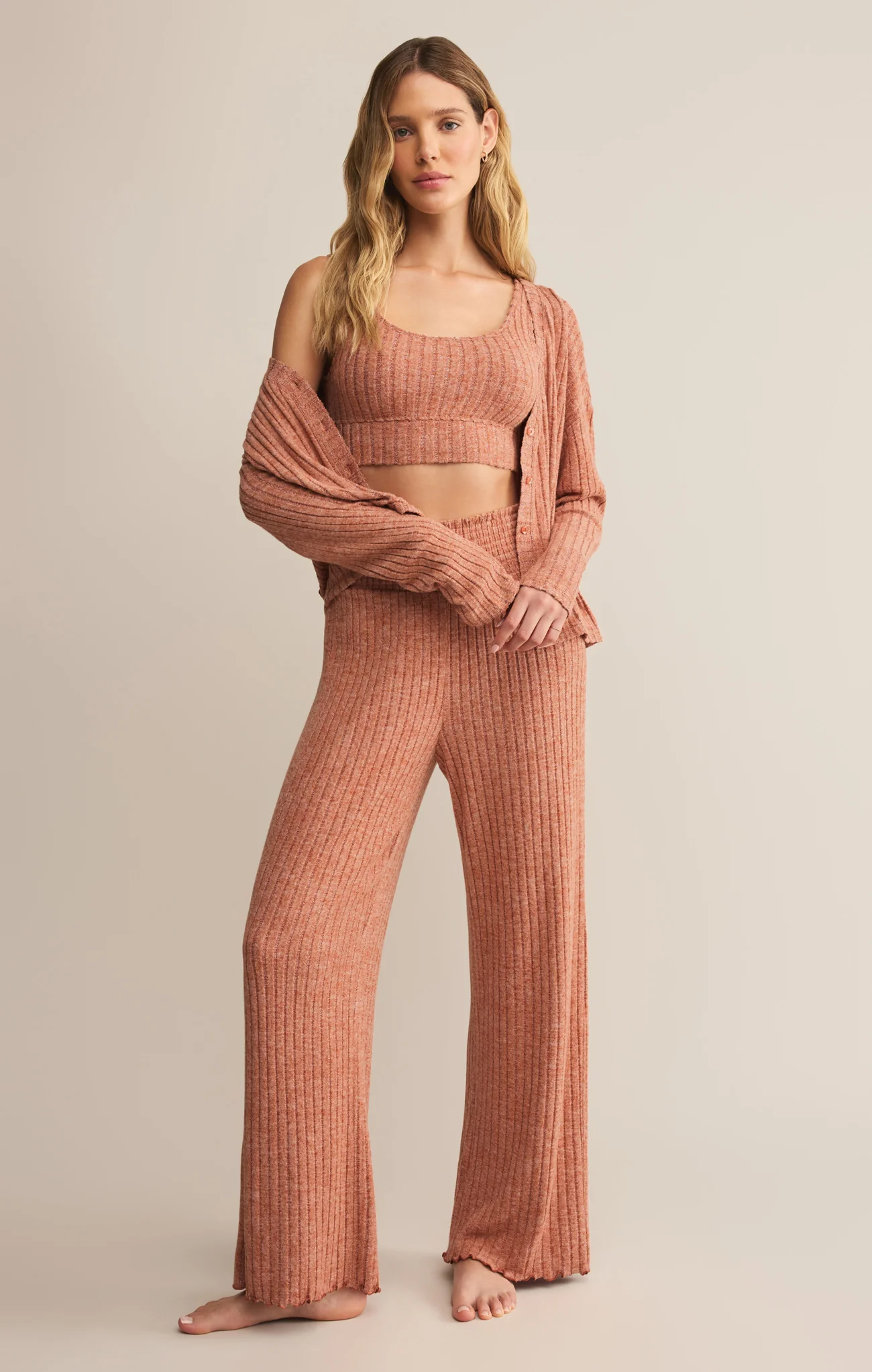 Dawn Smocked Silky Rib Pant - Image 114