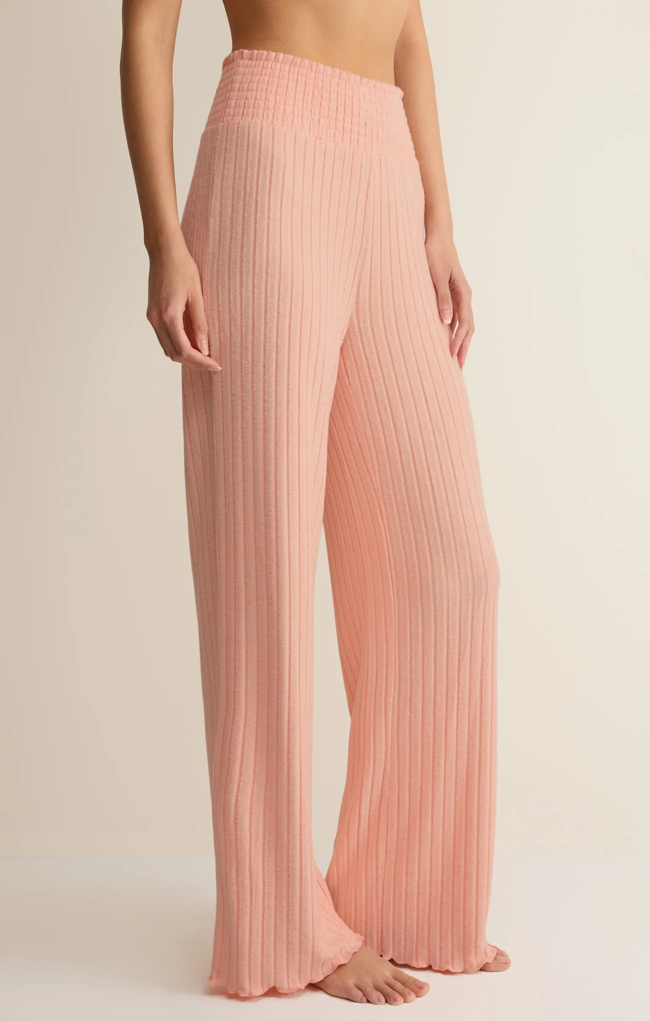 Dawn Smocked Silky Rib Pant - Image 13