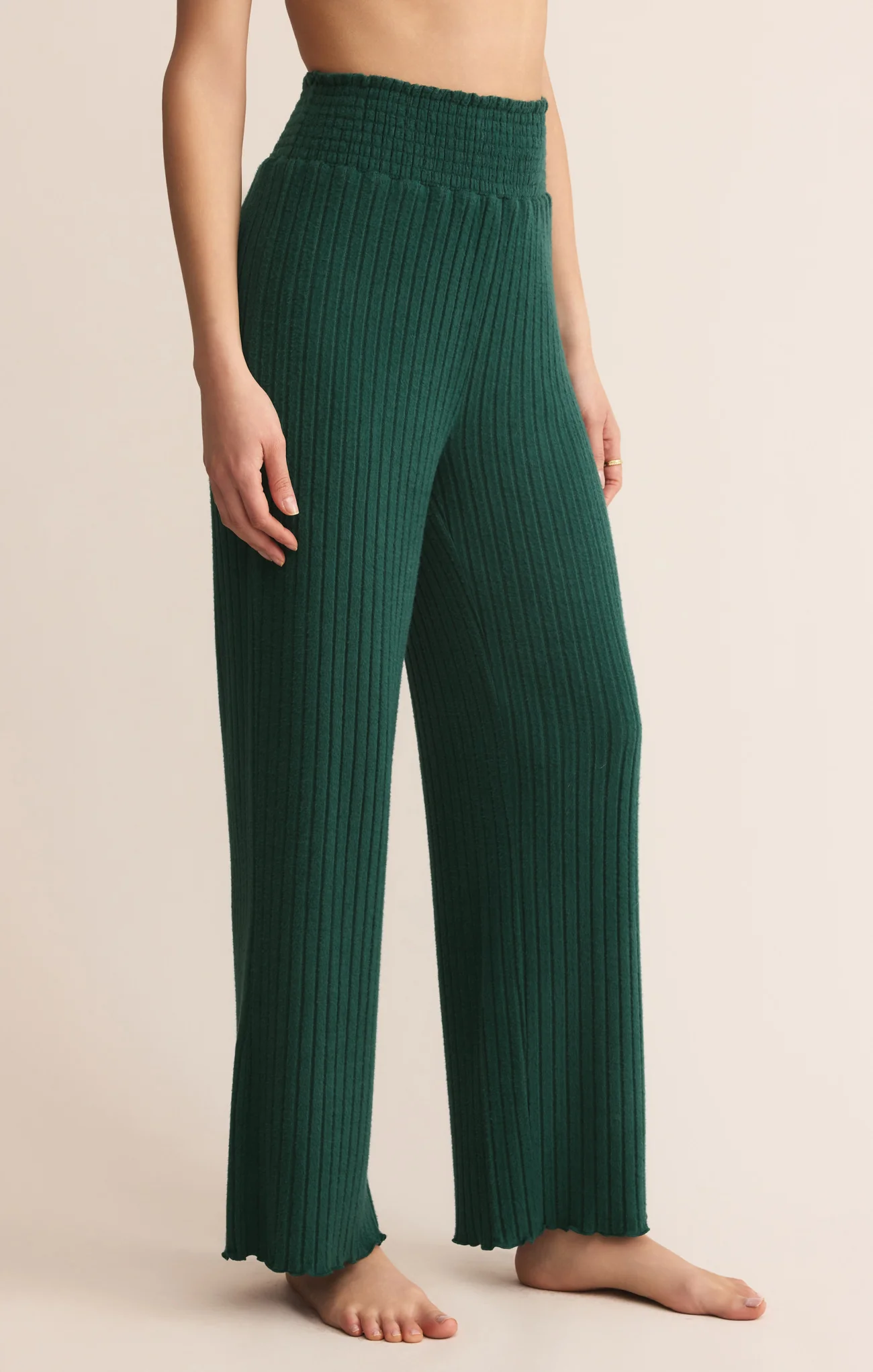 Dawn Smocked Silky Rib Pant - Image 137