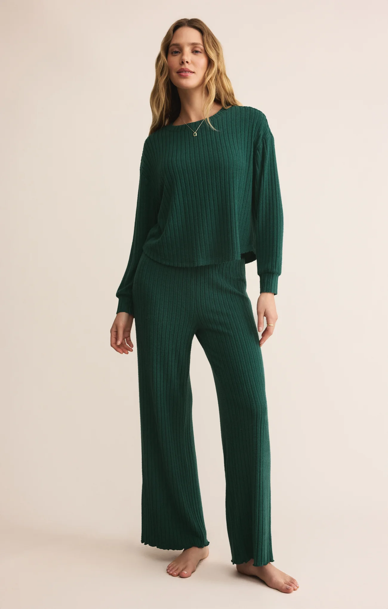 Dawn Smocked Silky Rib Pant - Image 139