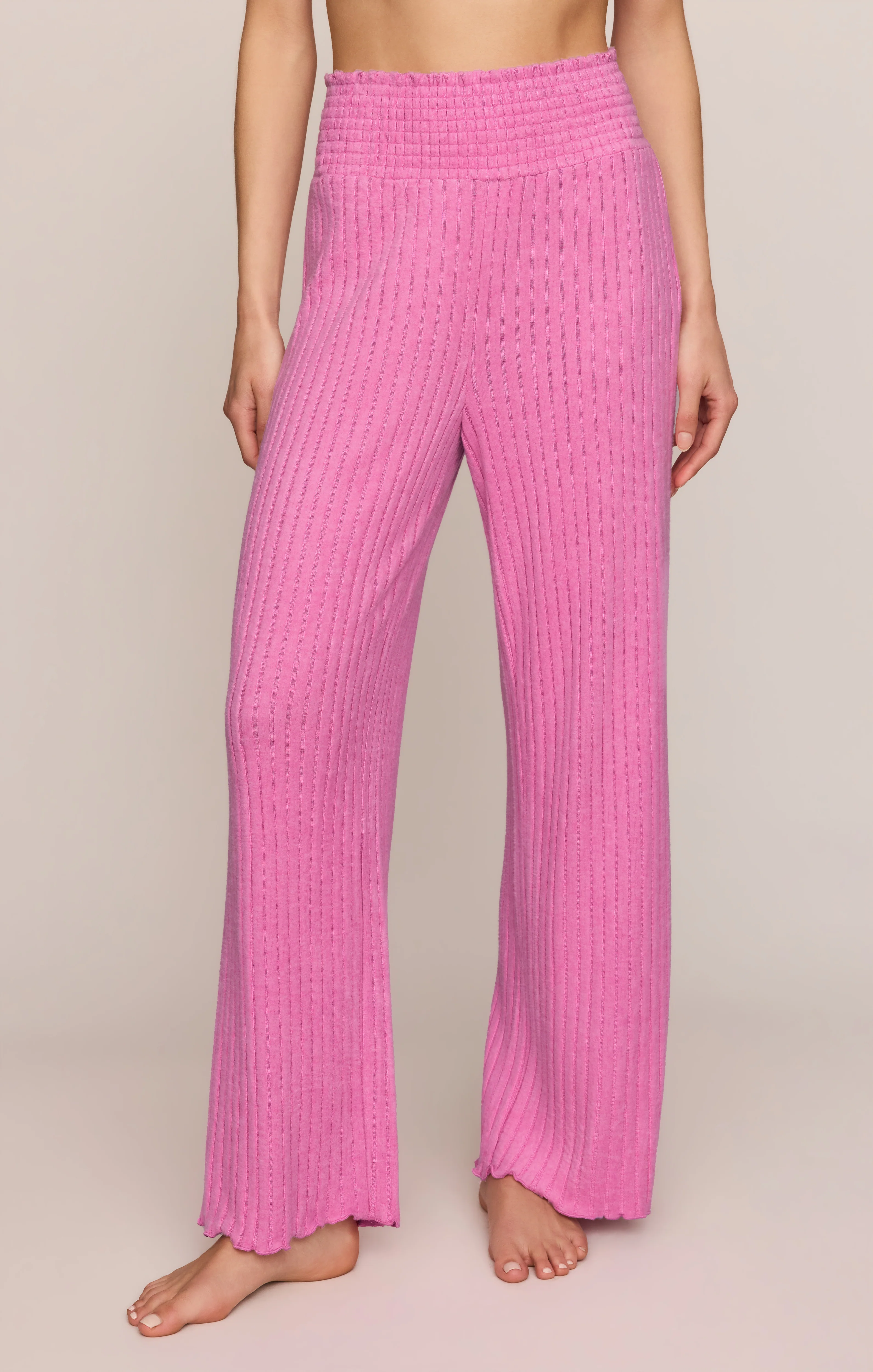 Dawn Smocked Silky Rib Pant - Image 148
