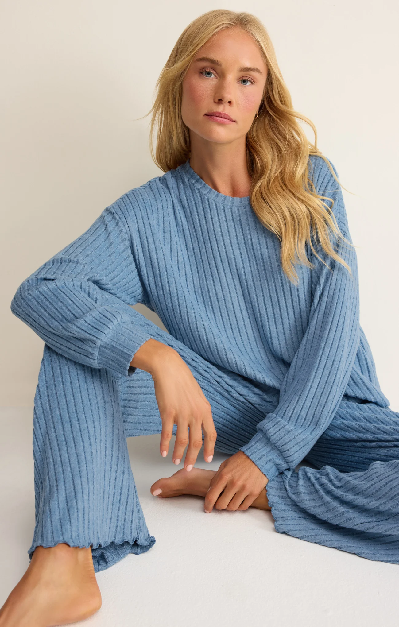 Dawn Smocked Silky Rib Pant - Image 172