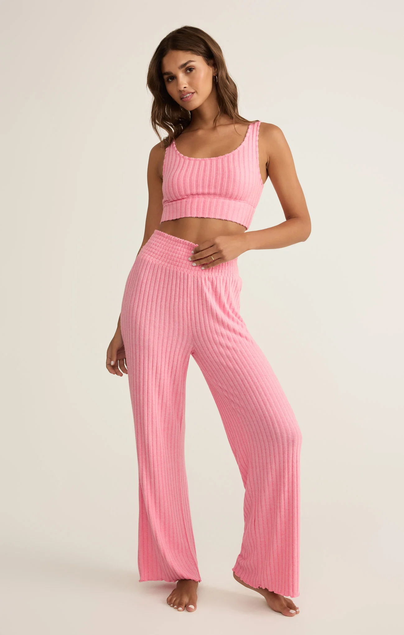 Dawn Smocked Silky Rib Pant - Image 174