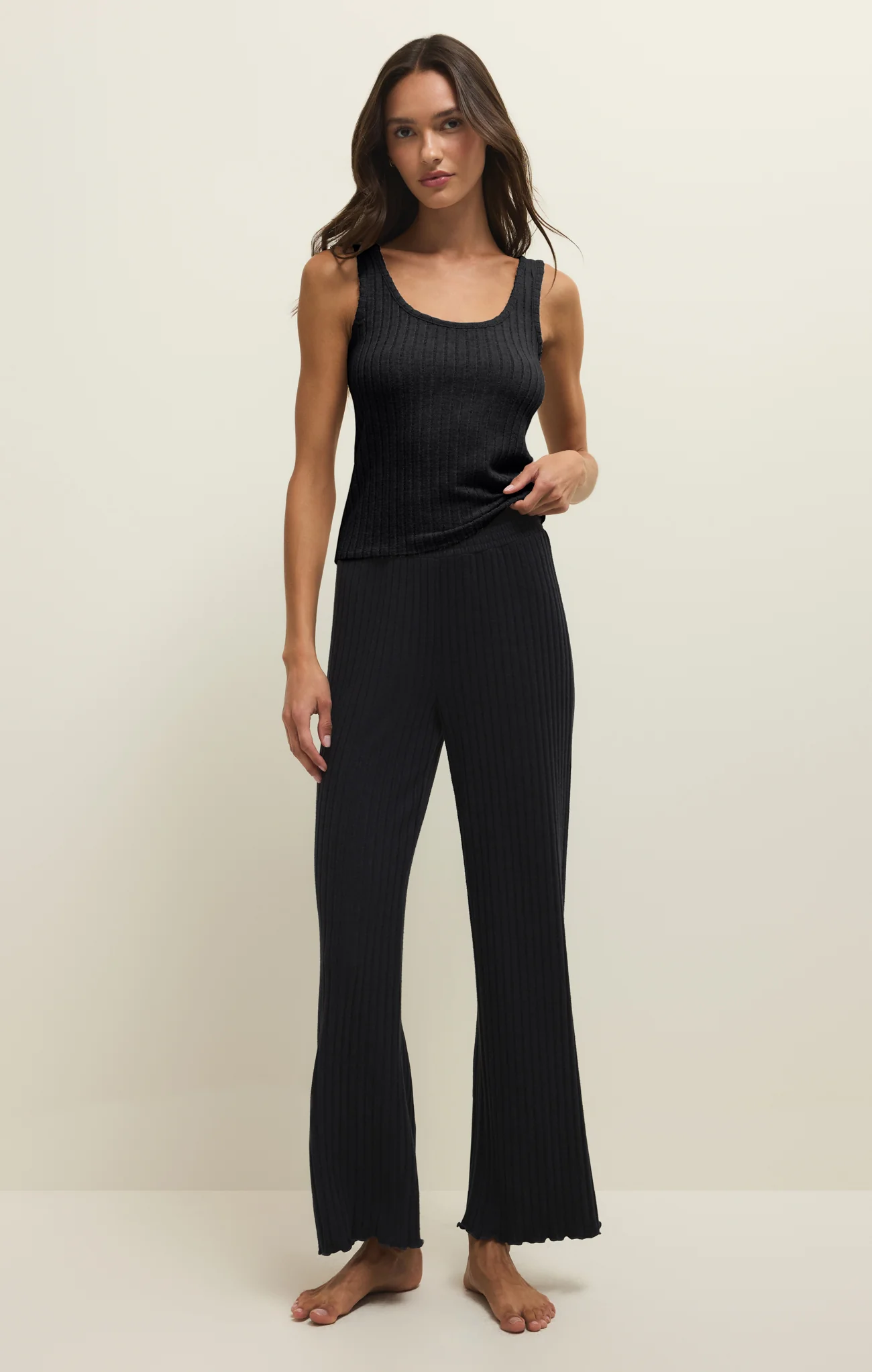 Dawn Smocked Silky Rib Pant - Image 181