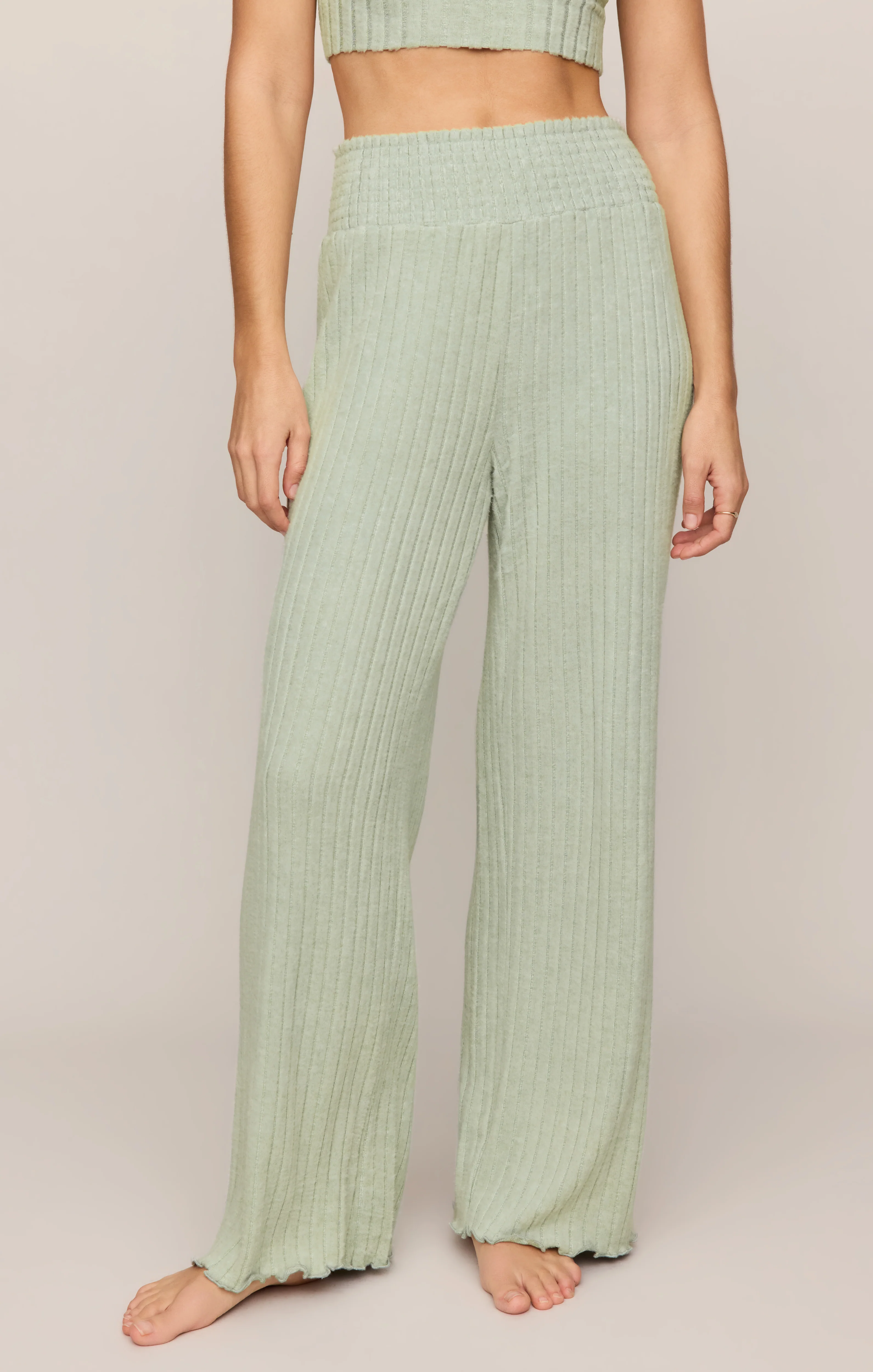 Dawn Smocked Silky Rib Pant - Image 186