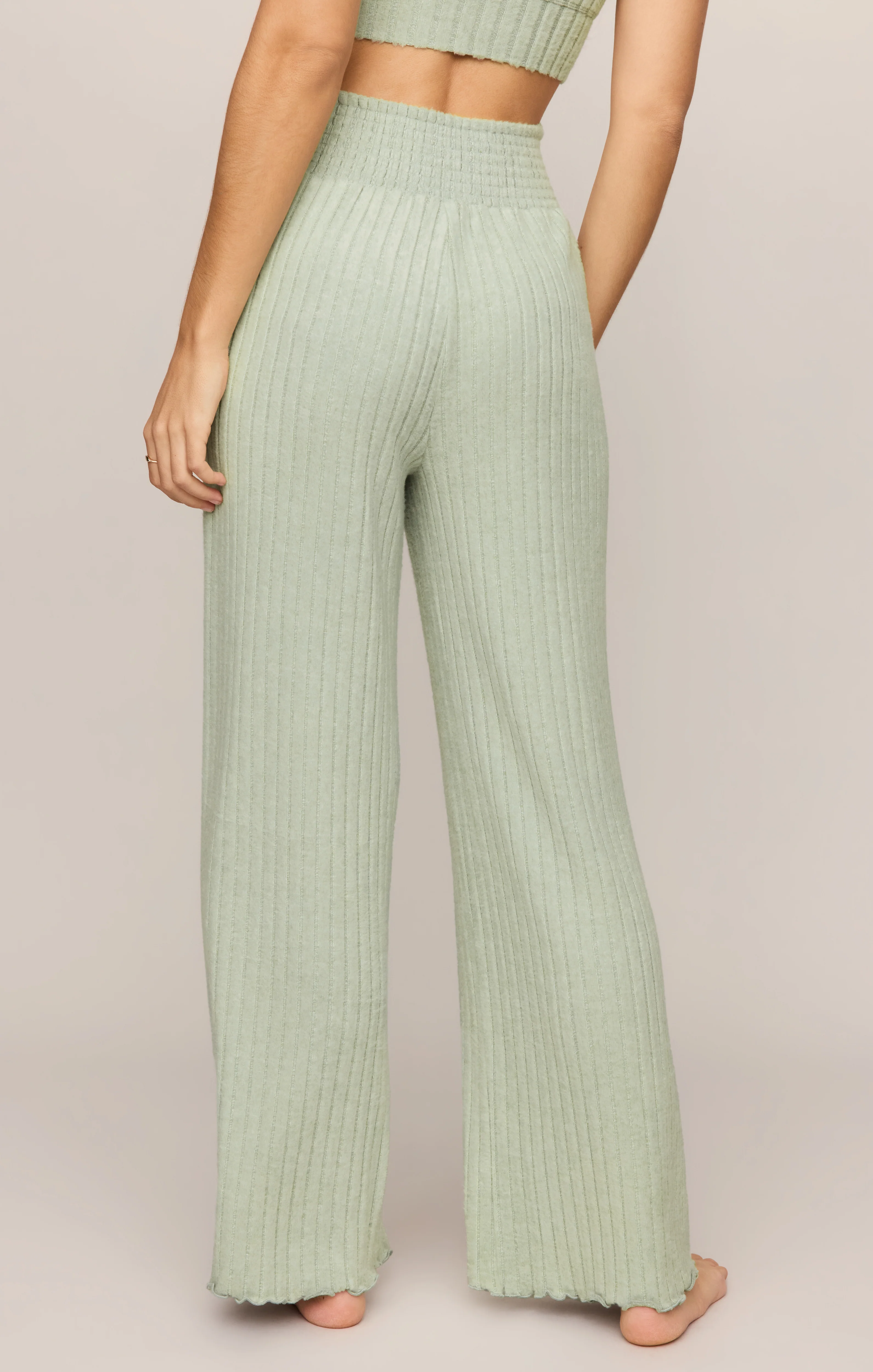 Dawn Smocked Silky Rib Pant - Image 187