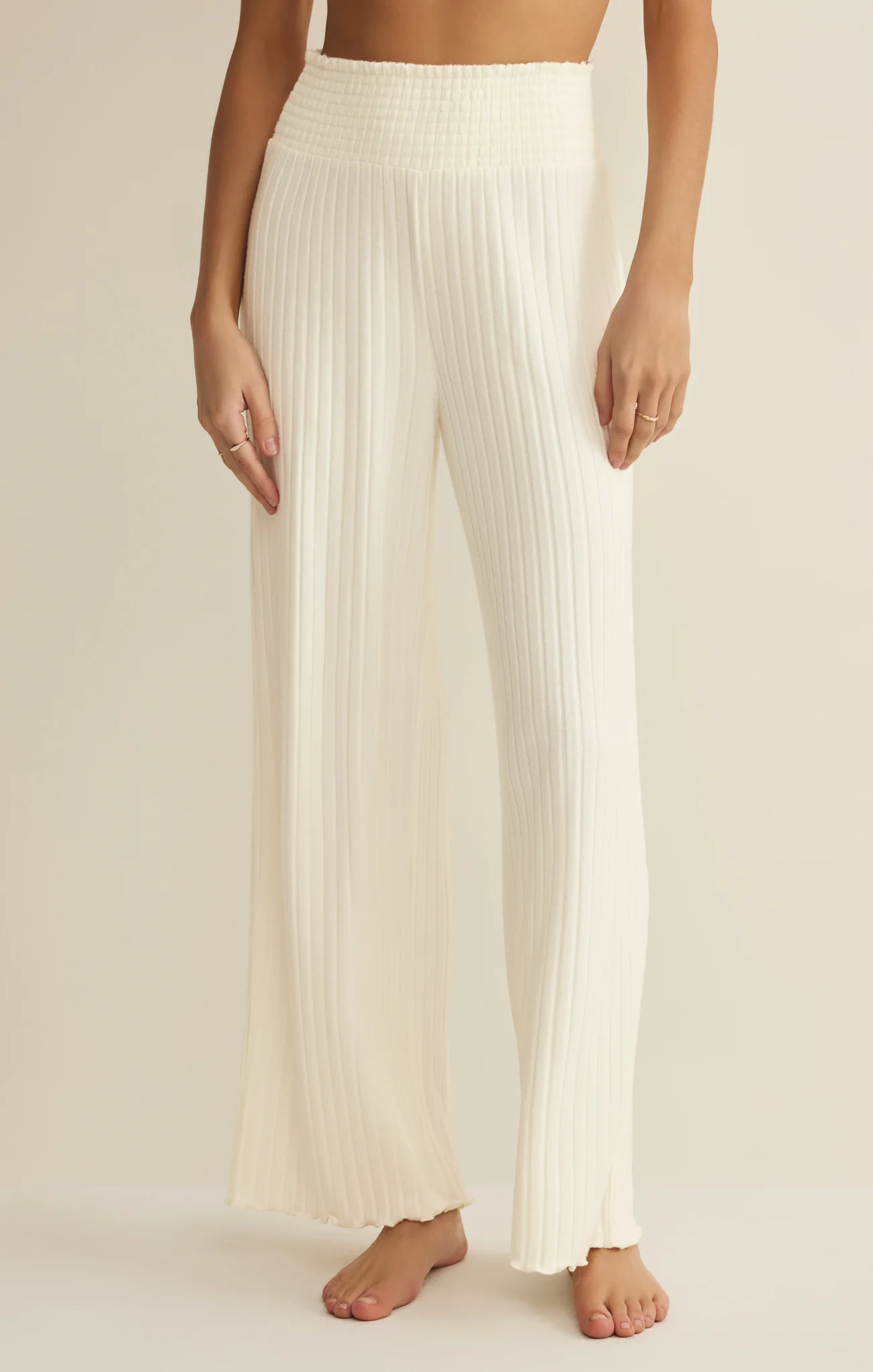 Dawn Smocked Silky Rib Pant - Image 58