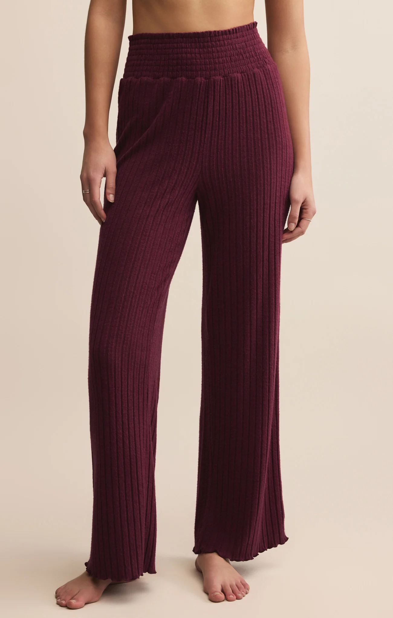 Dawn Smocked Silky Rib Pant - Image 98