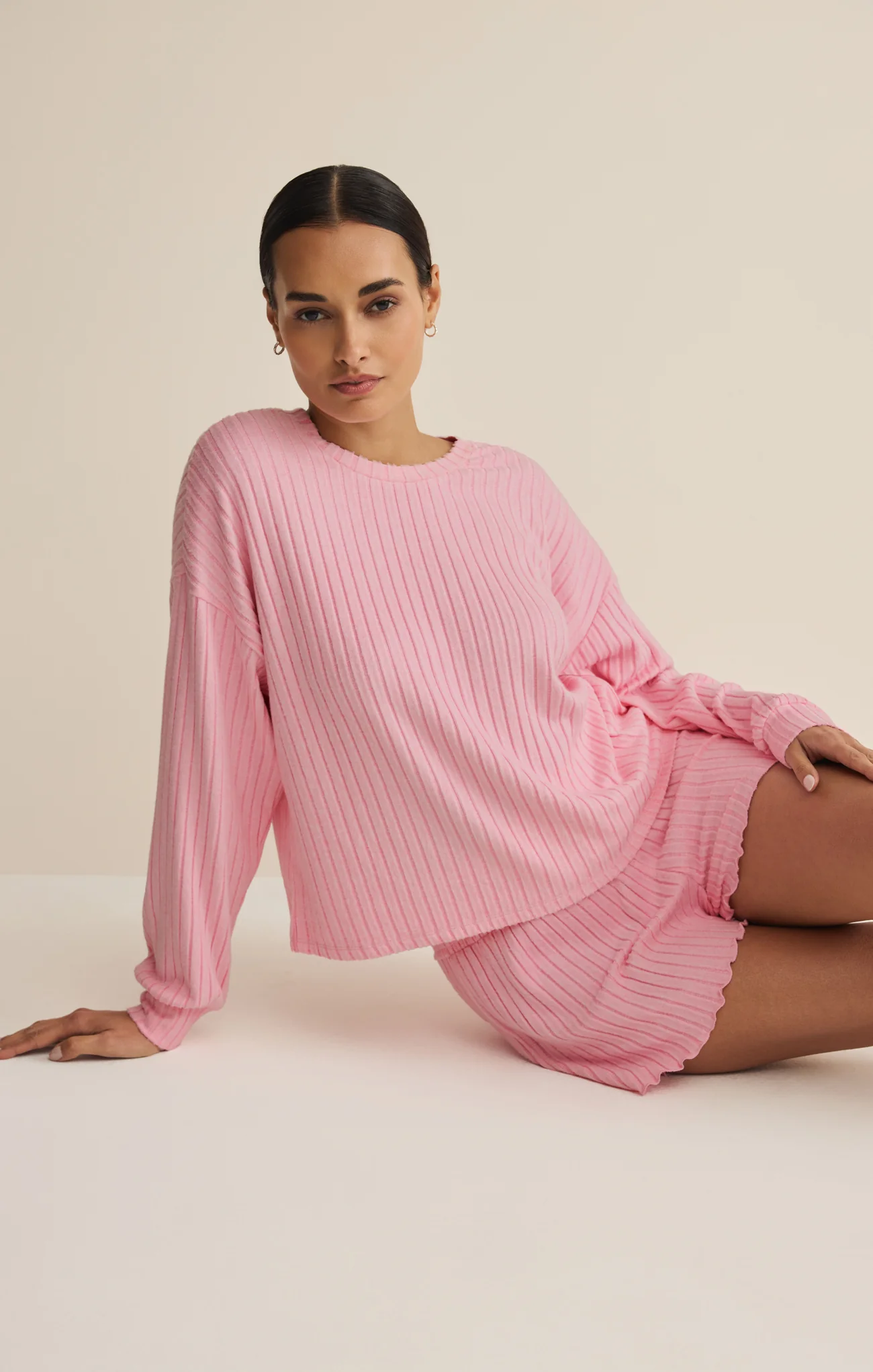 Dawn Smocked Silky Rib Short - Image 69