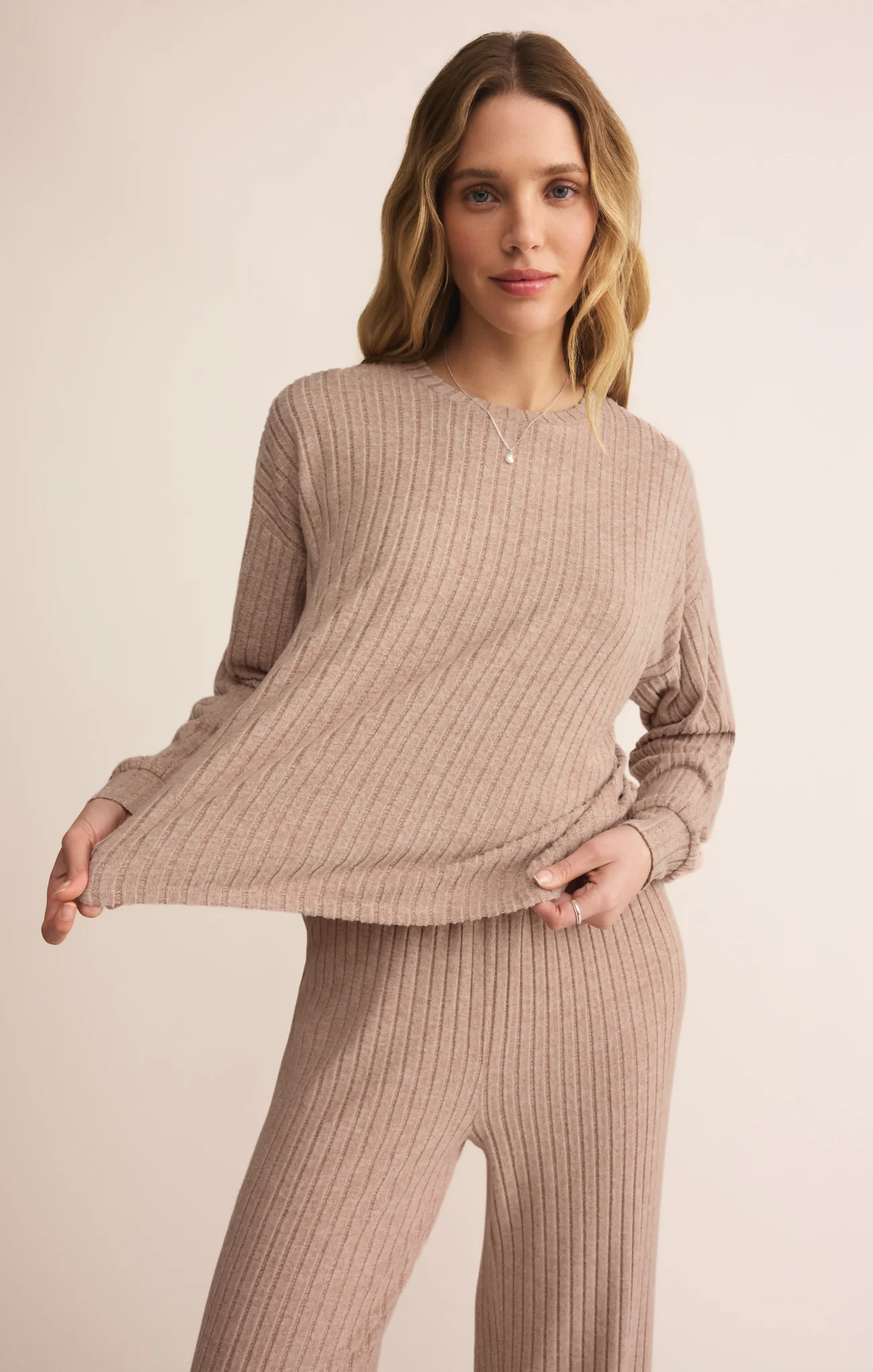 Daydream Silky Rib Long Sleeve Top - Image 50