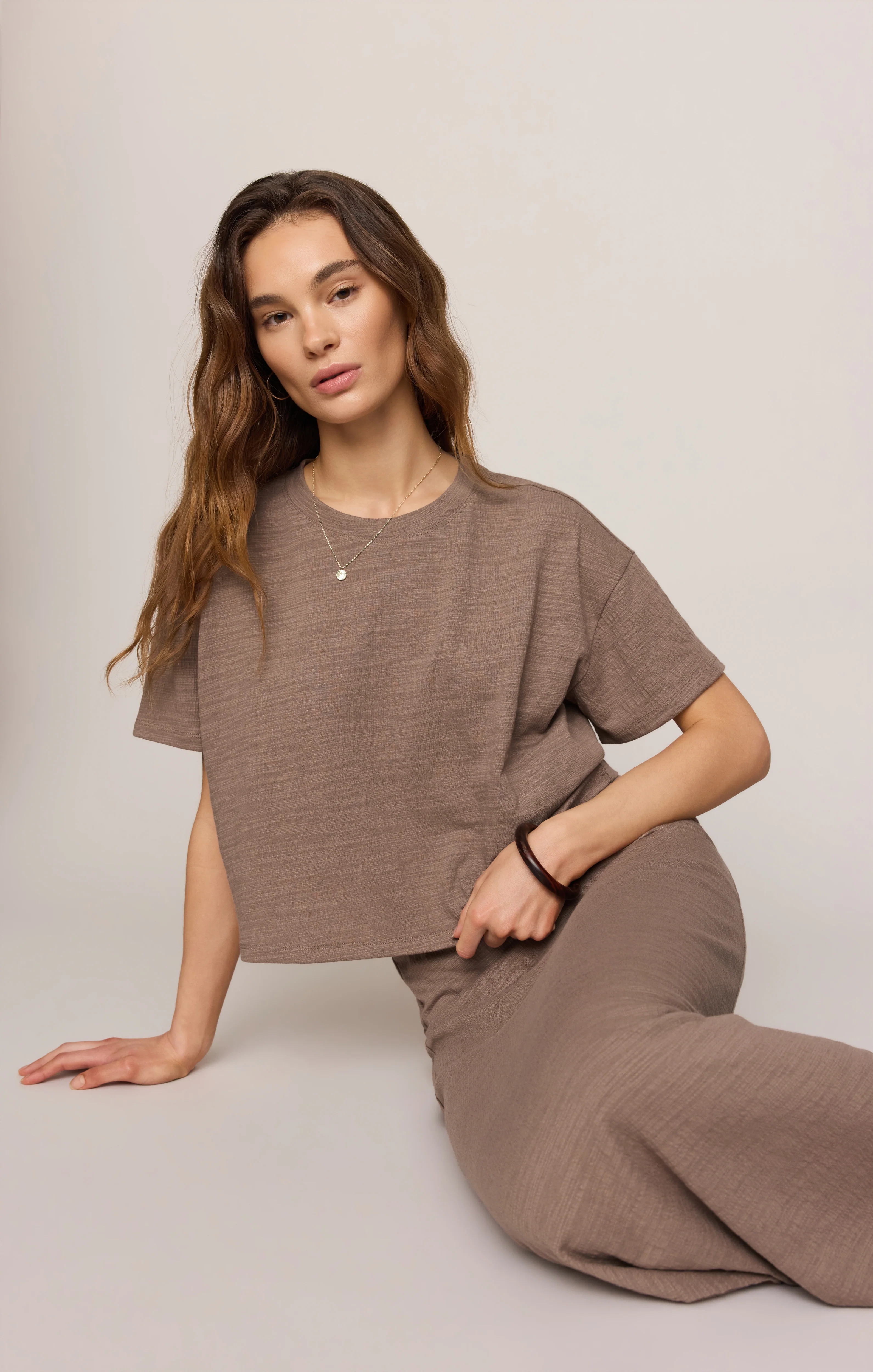 Delavine Textured Midi Skirt - Image 6