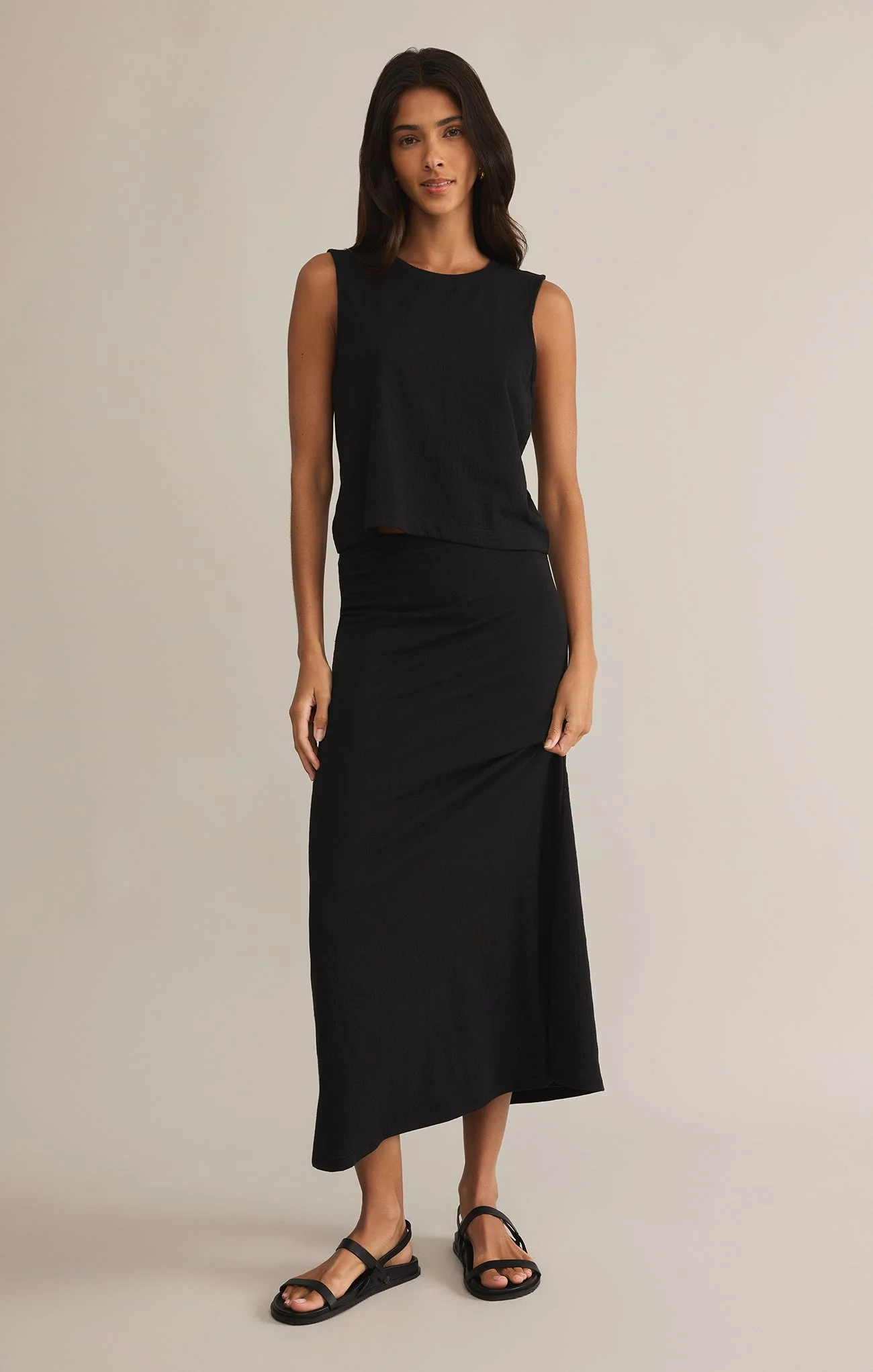 Delavine Textured Midi Skirt - Image 12