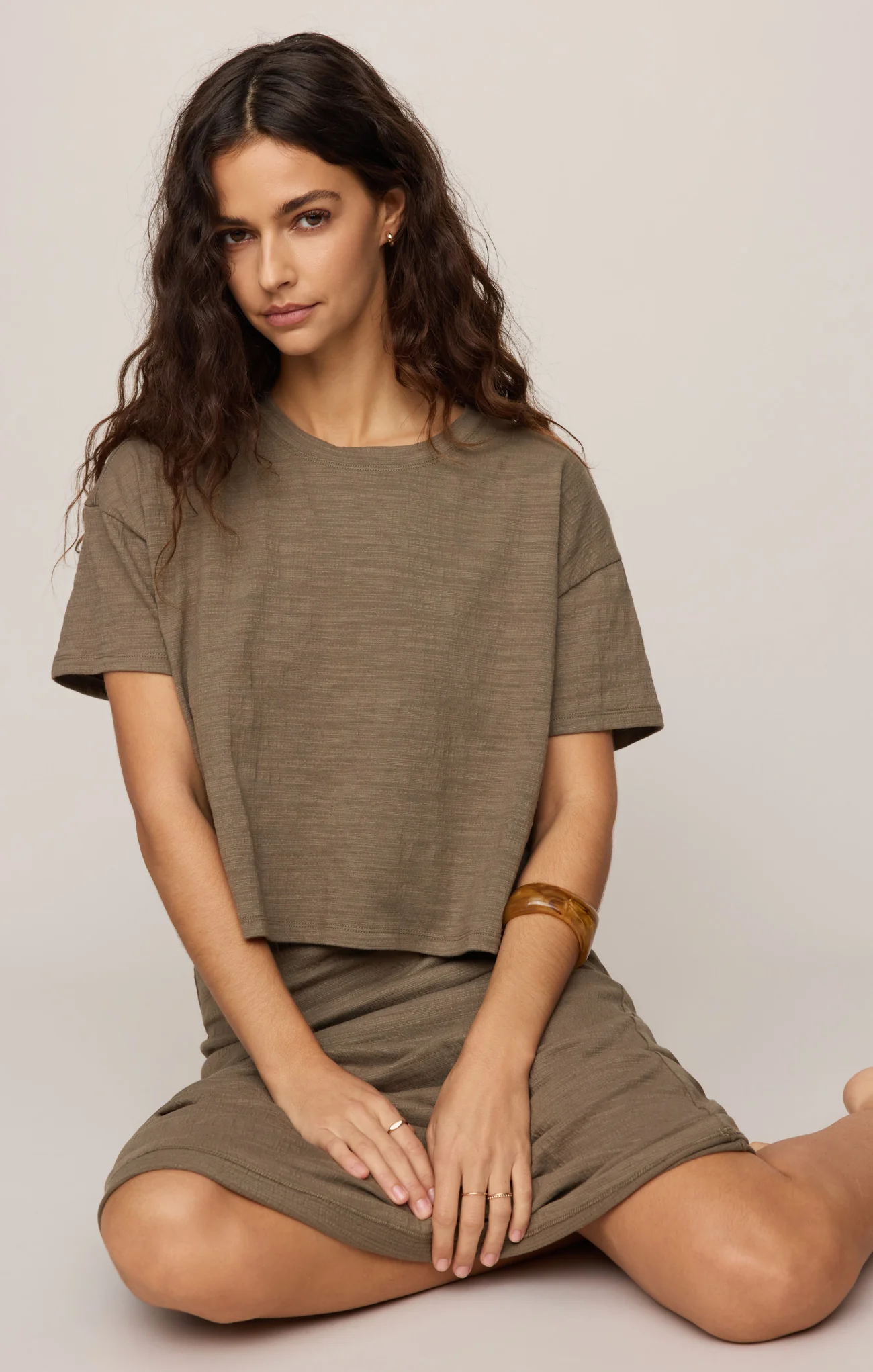 Delavine Textured Midi Skirt - Image 7