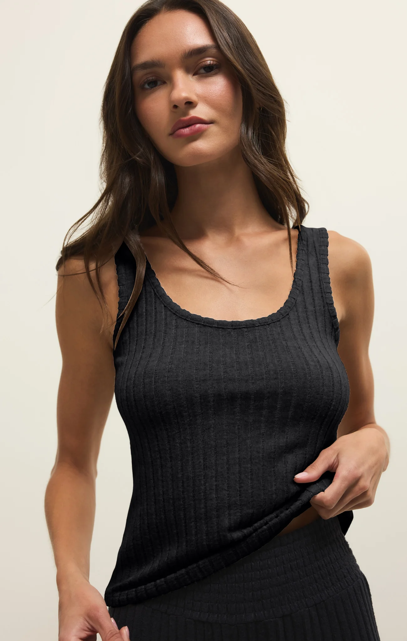Double Scoop Silky Rib Tank - Image 15