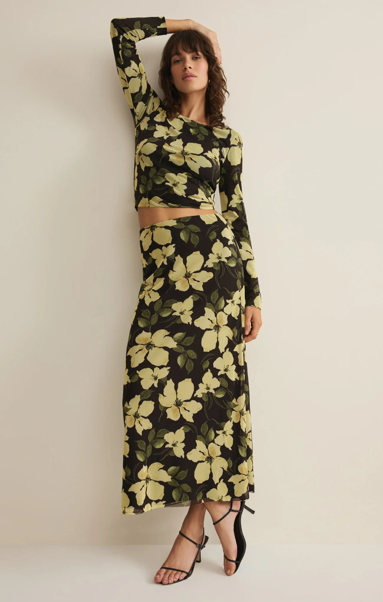 Eda Ren Floral Mesh Maxi Skirt - Image 10