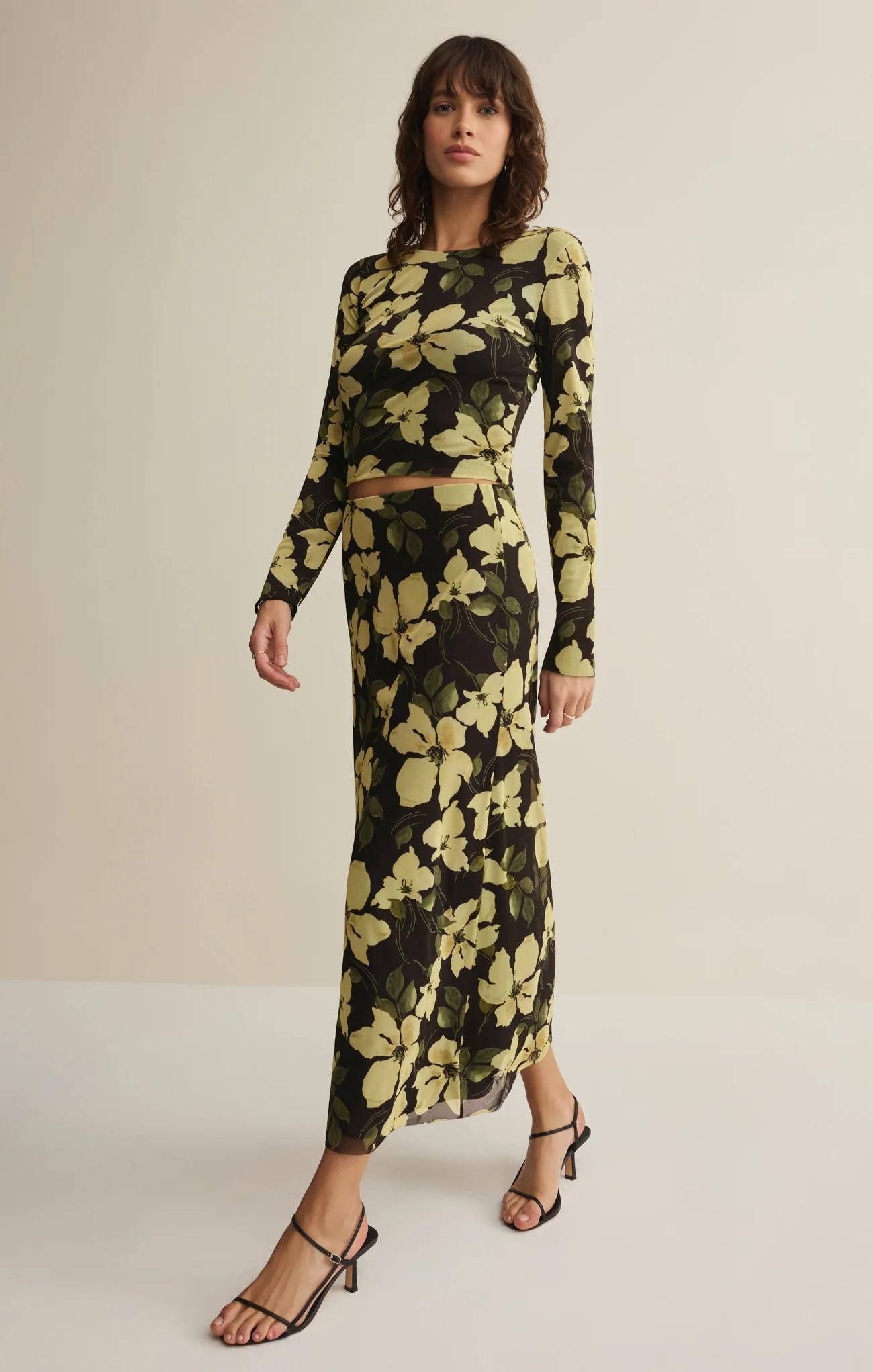 Eda Ren Floral Mesh Maxi Skirt - Image 11
