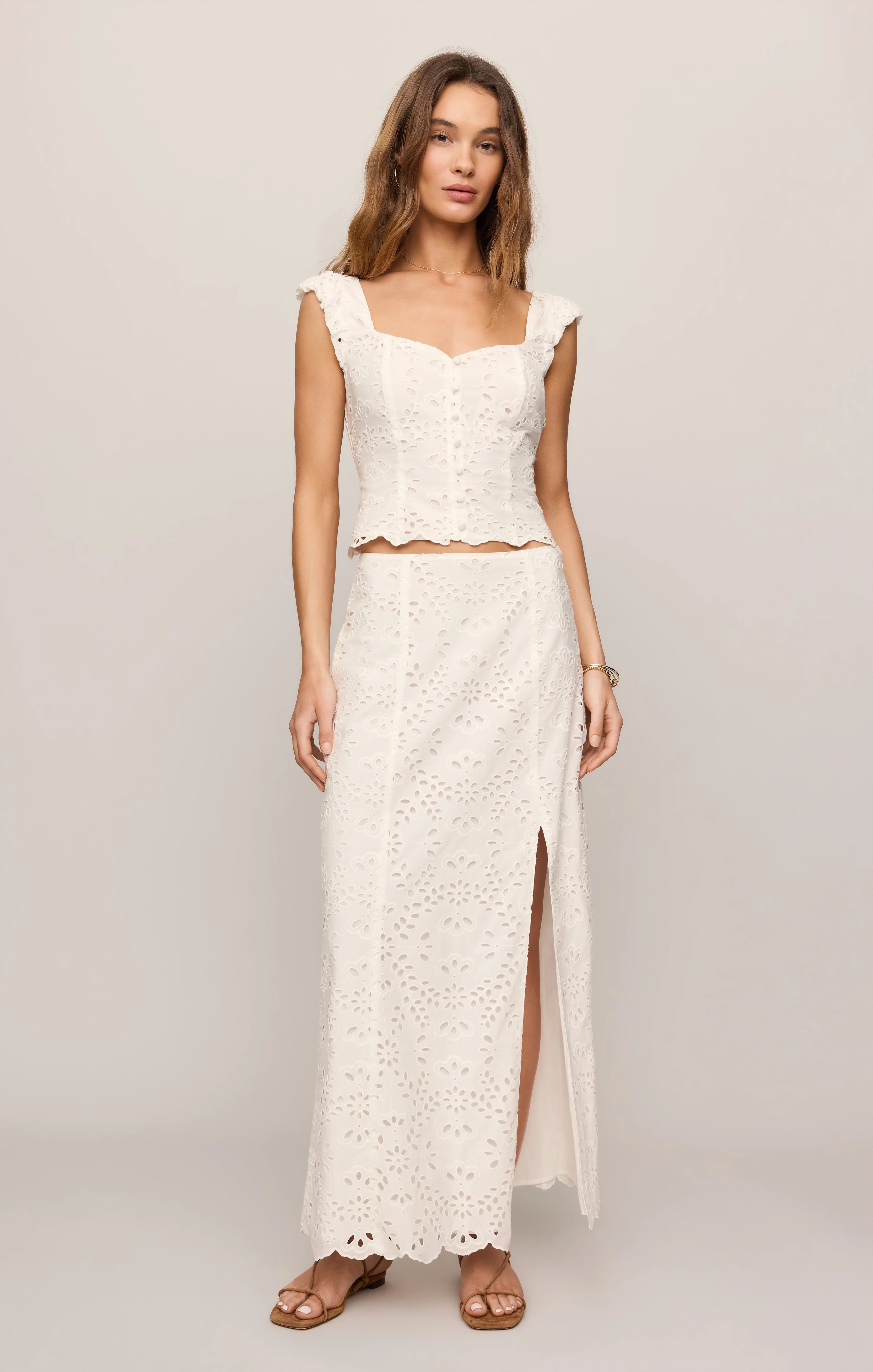 Emrie Eyelet Cropped Top - Image 4
