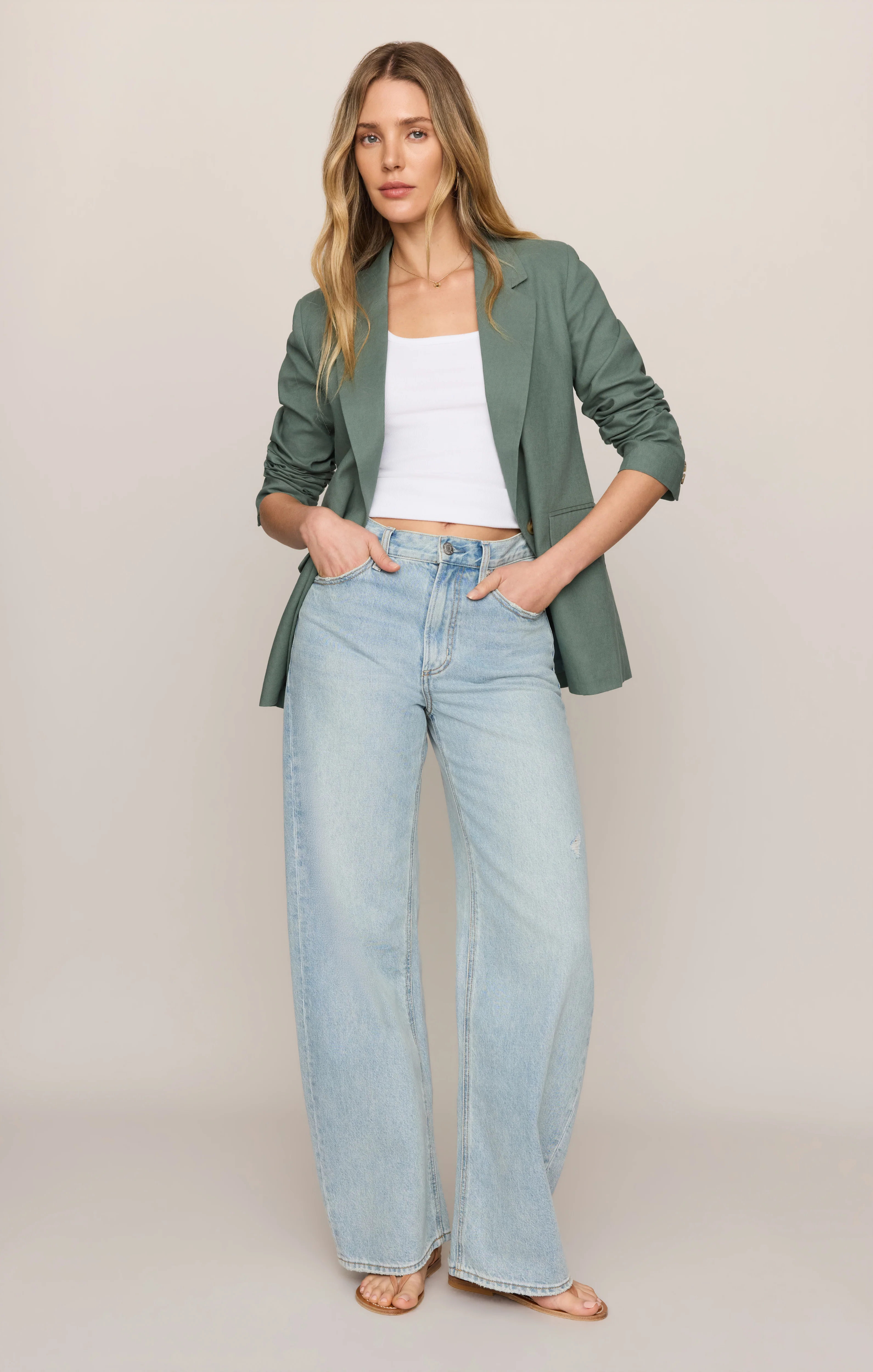 Evan Linen Blazer - Image 34