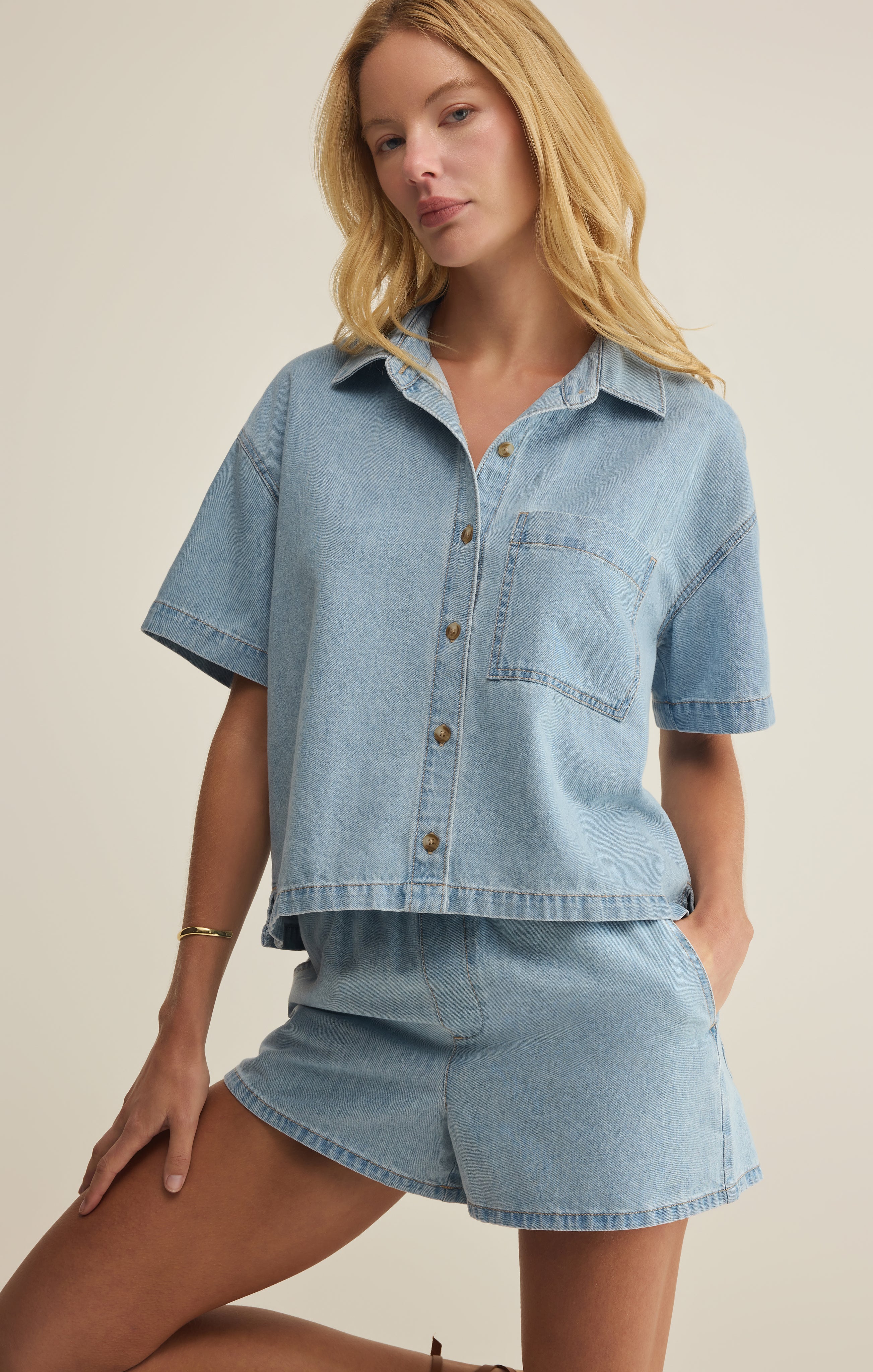Everyday Denim Button Up - Image 20
