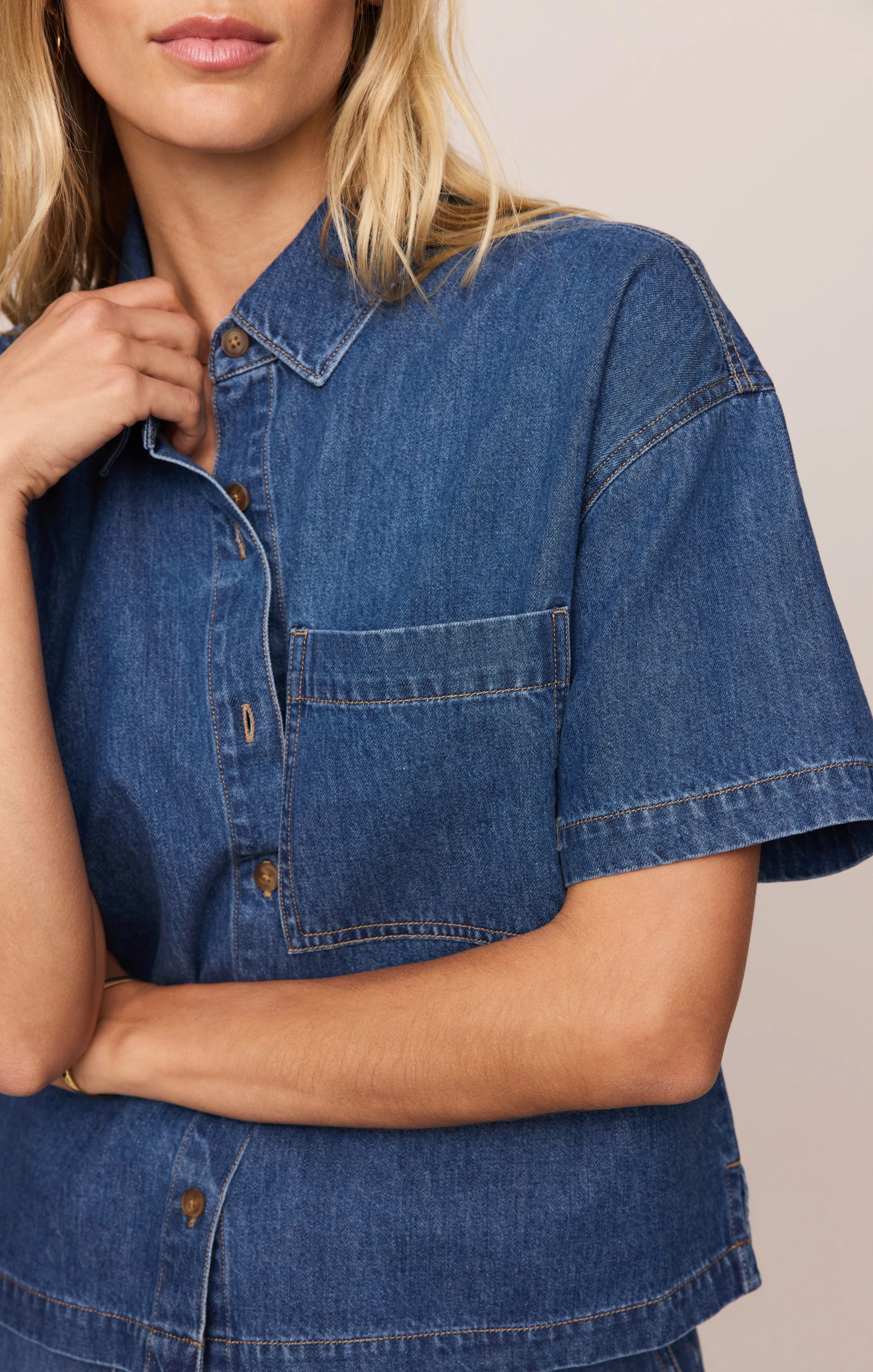 Everyday Denim Button Up - Image 3