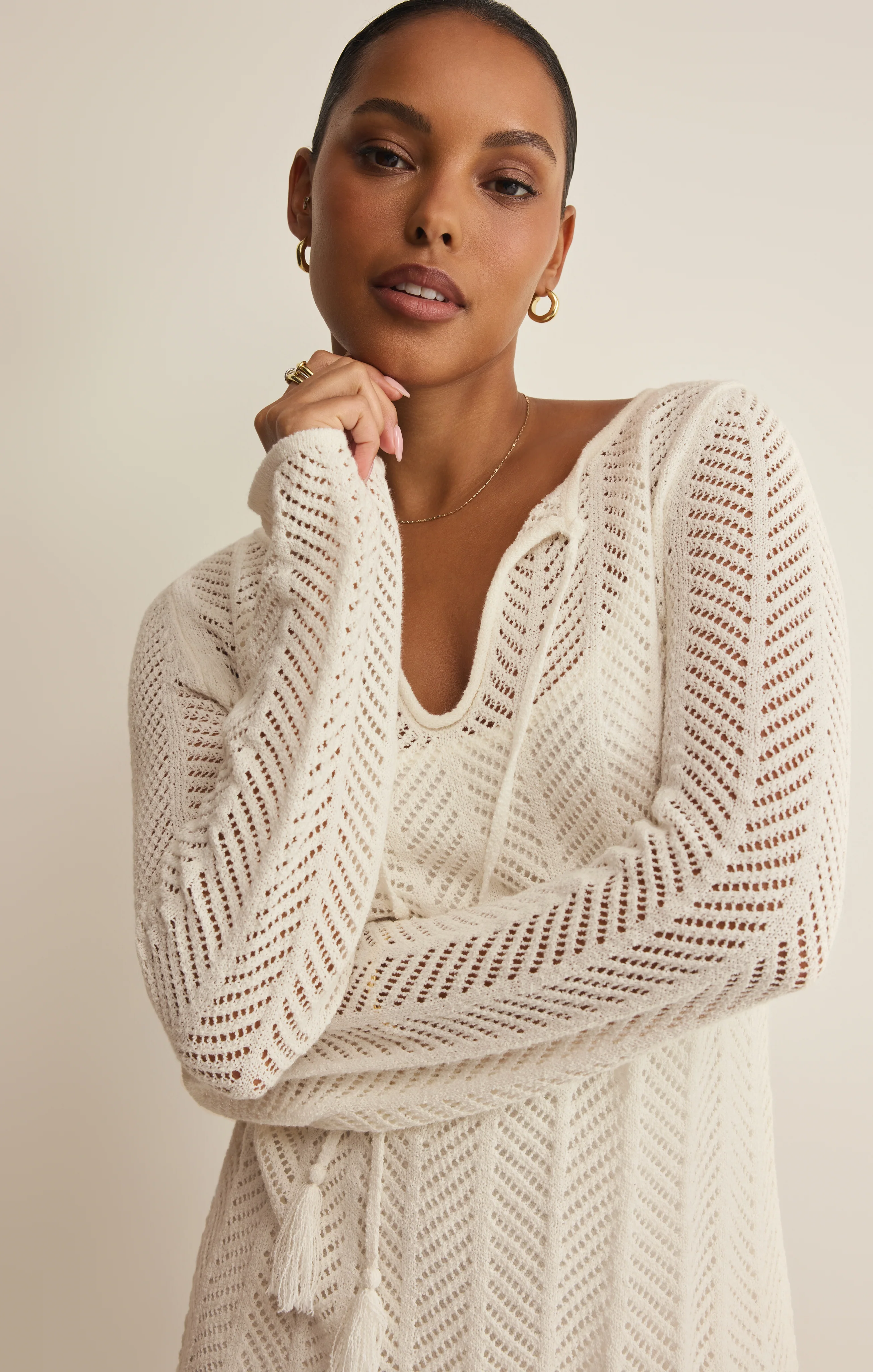 Falling Waters Crochet Dress - Image 9