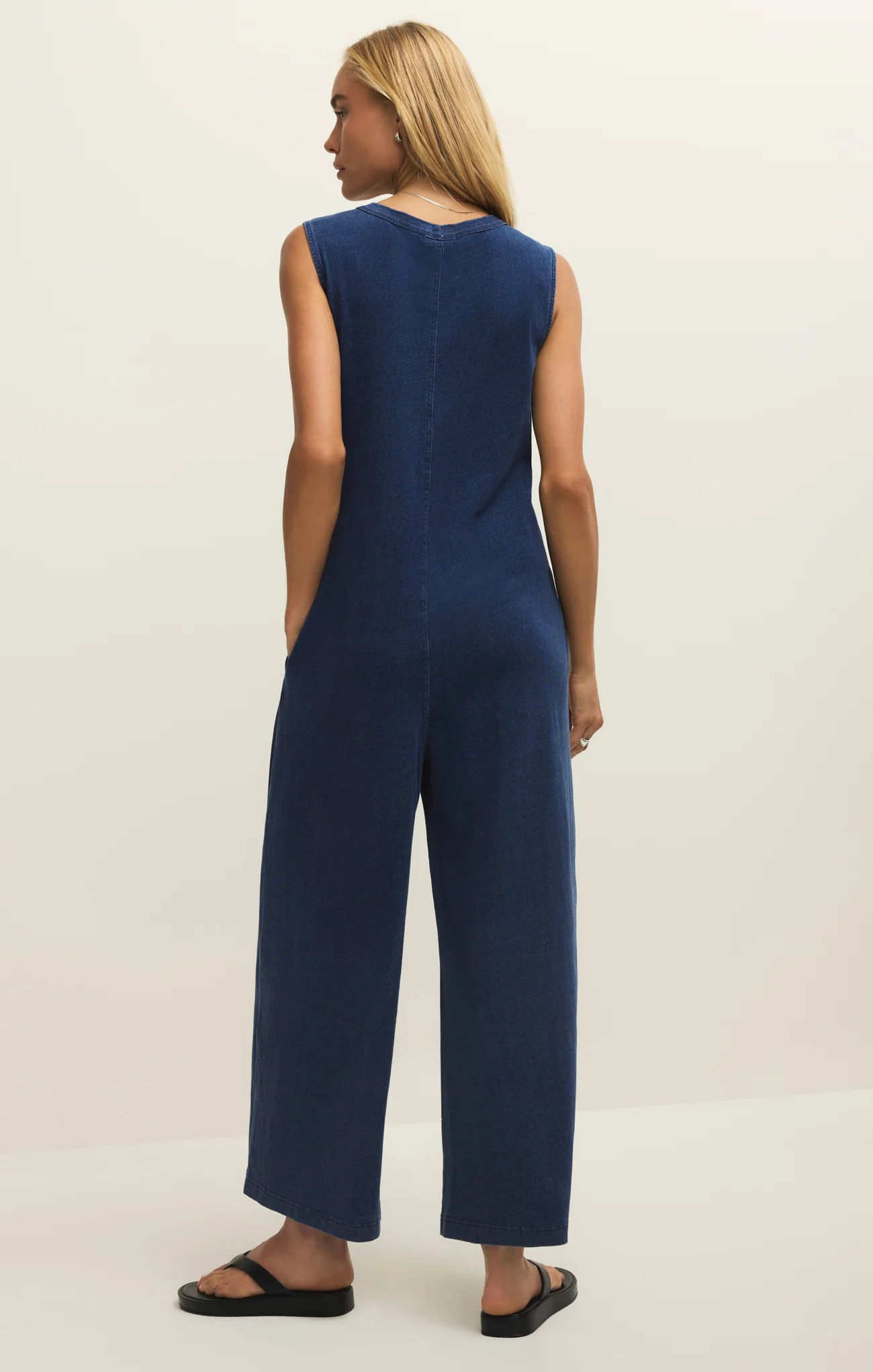 Fiona Jersey Denim Jumpsuit - Image 2